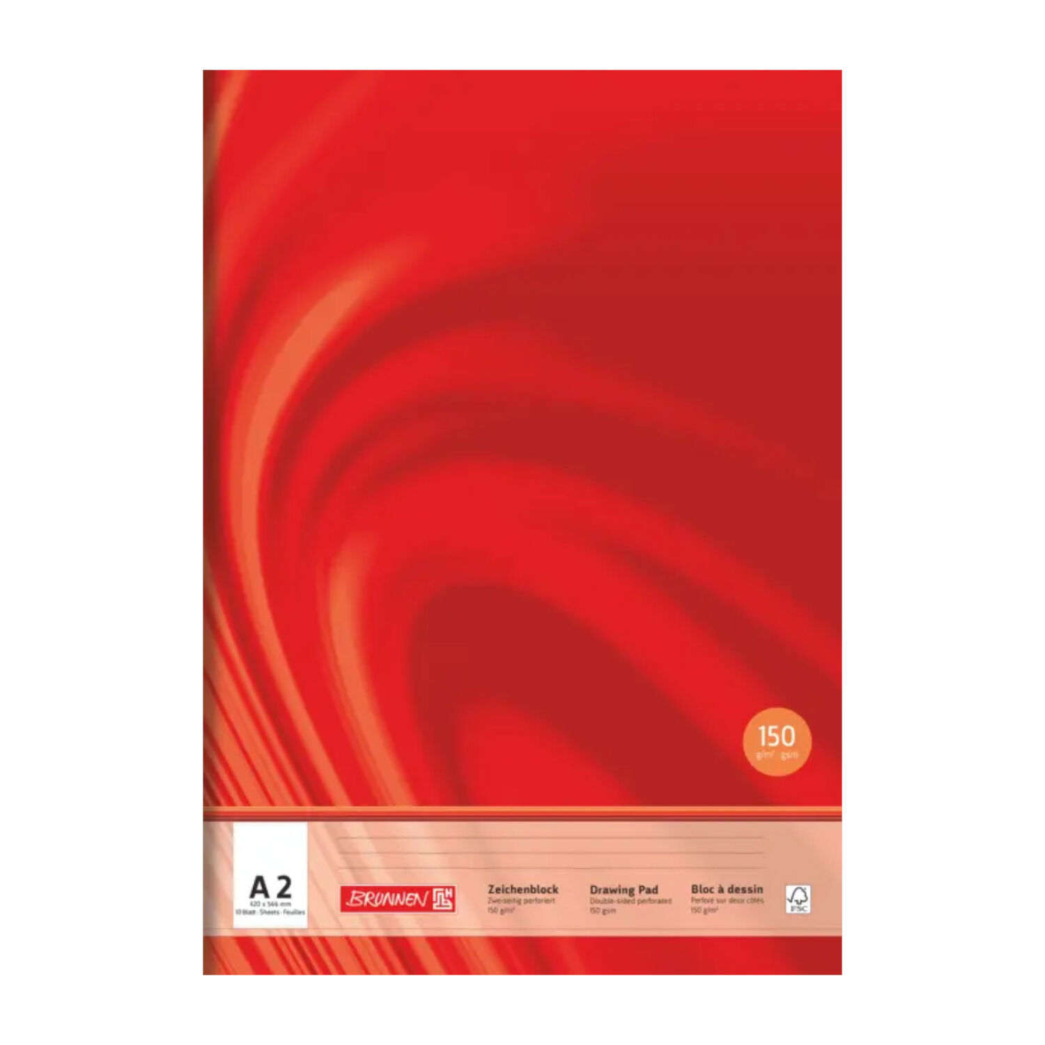 NEU Zeichenblock Vivendi, DIN A2, 10 Blatt, 150g/m, 2-seitig perforiert