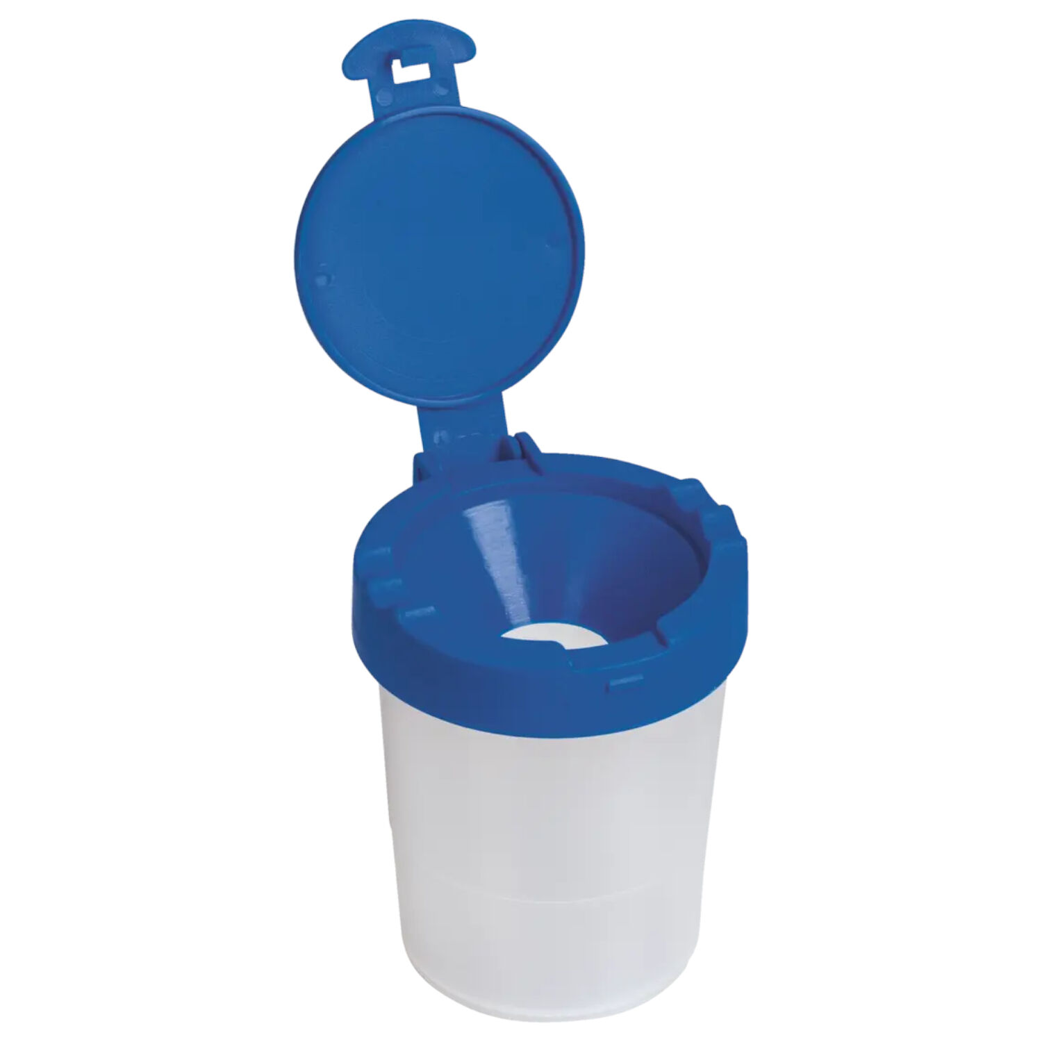 Wasserbecher mit Deckel, H�he 9 cm, Blau Bild 2