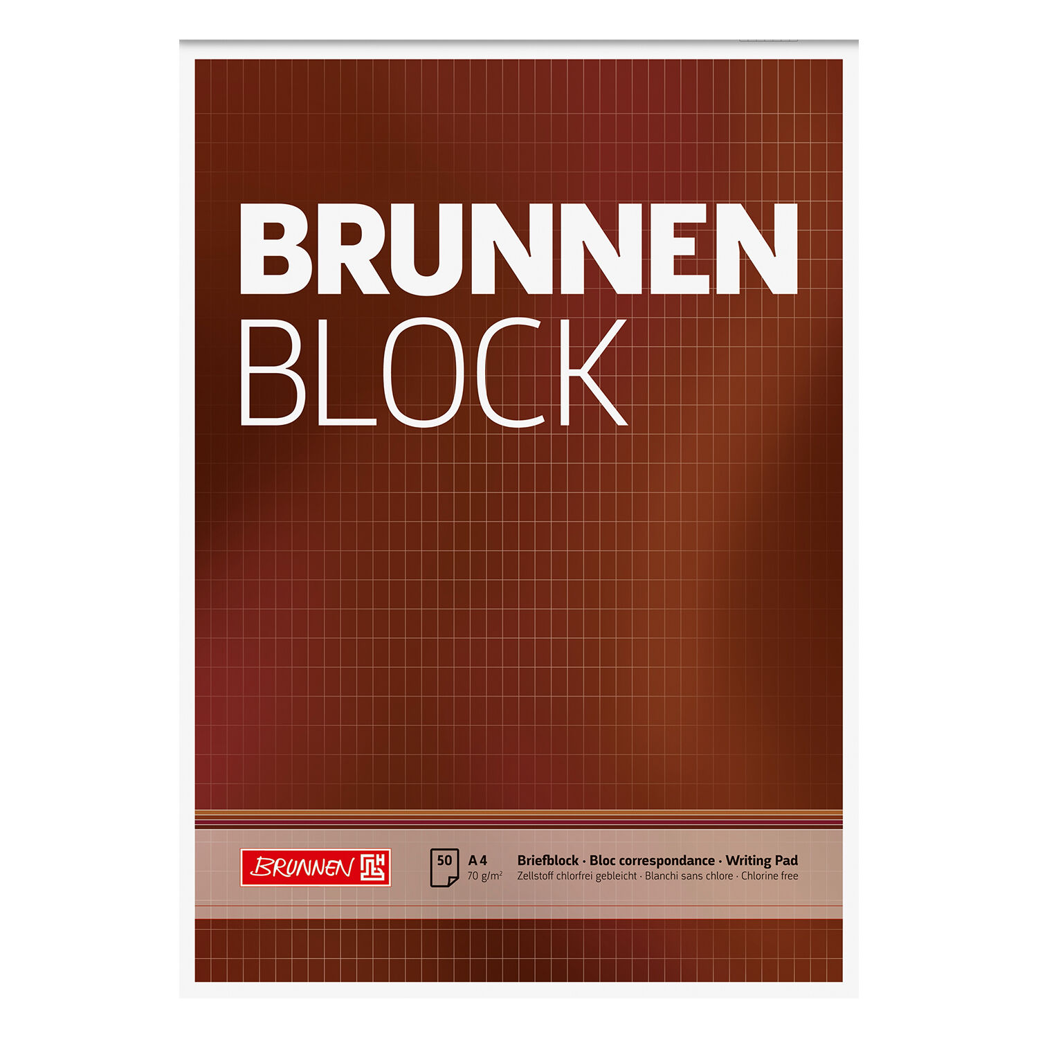 NEU Brunnen-Block DIN A4, 70g, 50 Blatt ungelocht, rautiert