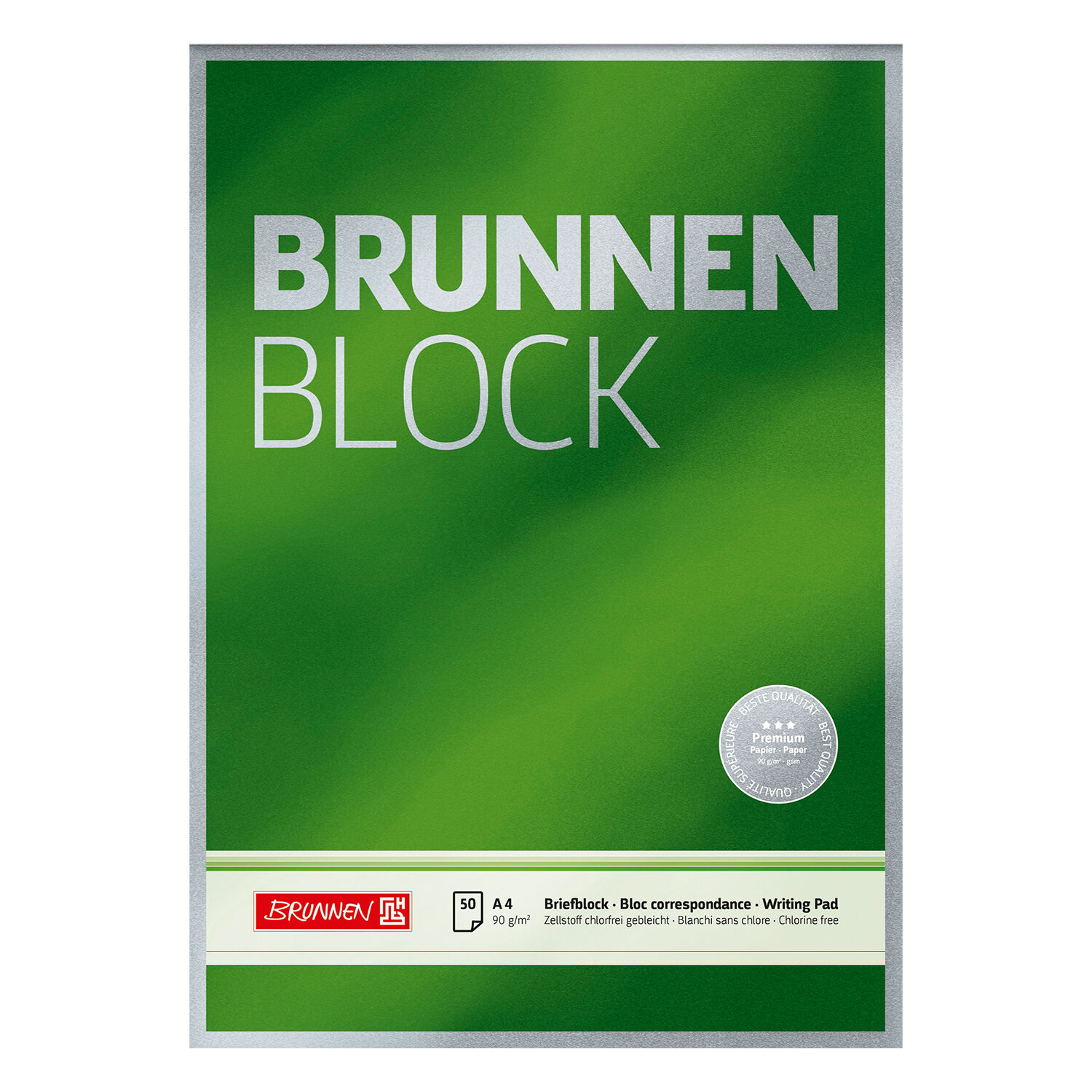 NEU Brunnen-Block Premium DIN A4, 90g, 50 Blatt, unliniert