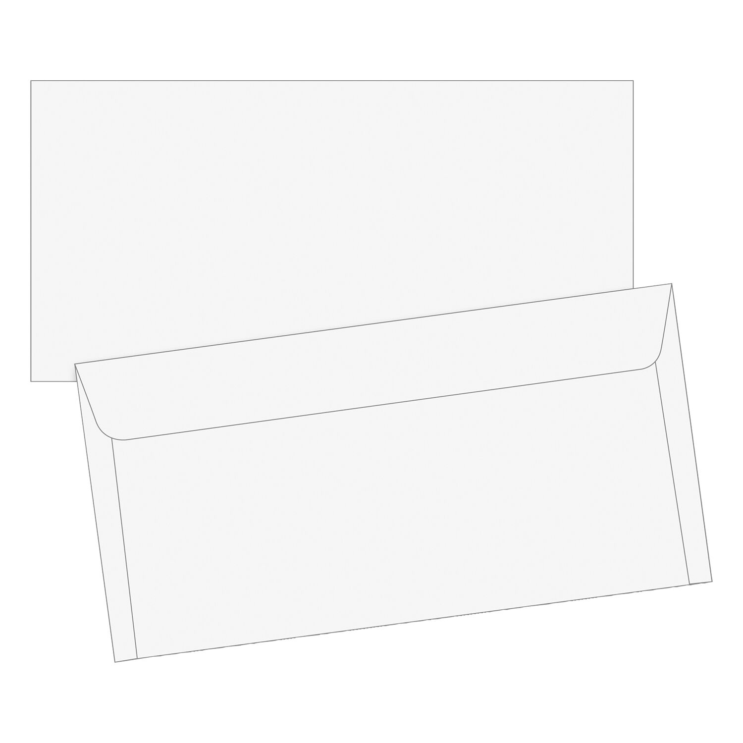 NEU Briefumschl�ge DIN Lang, wei�, haftklebend, 100 St�ck