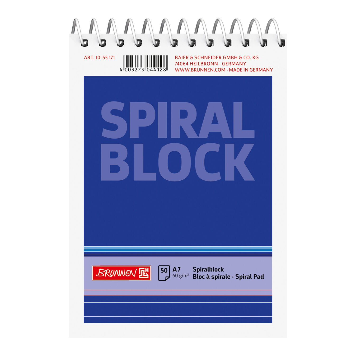 NEU Spiral-Block DIN A7 liniert