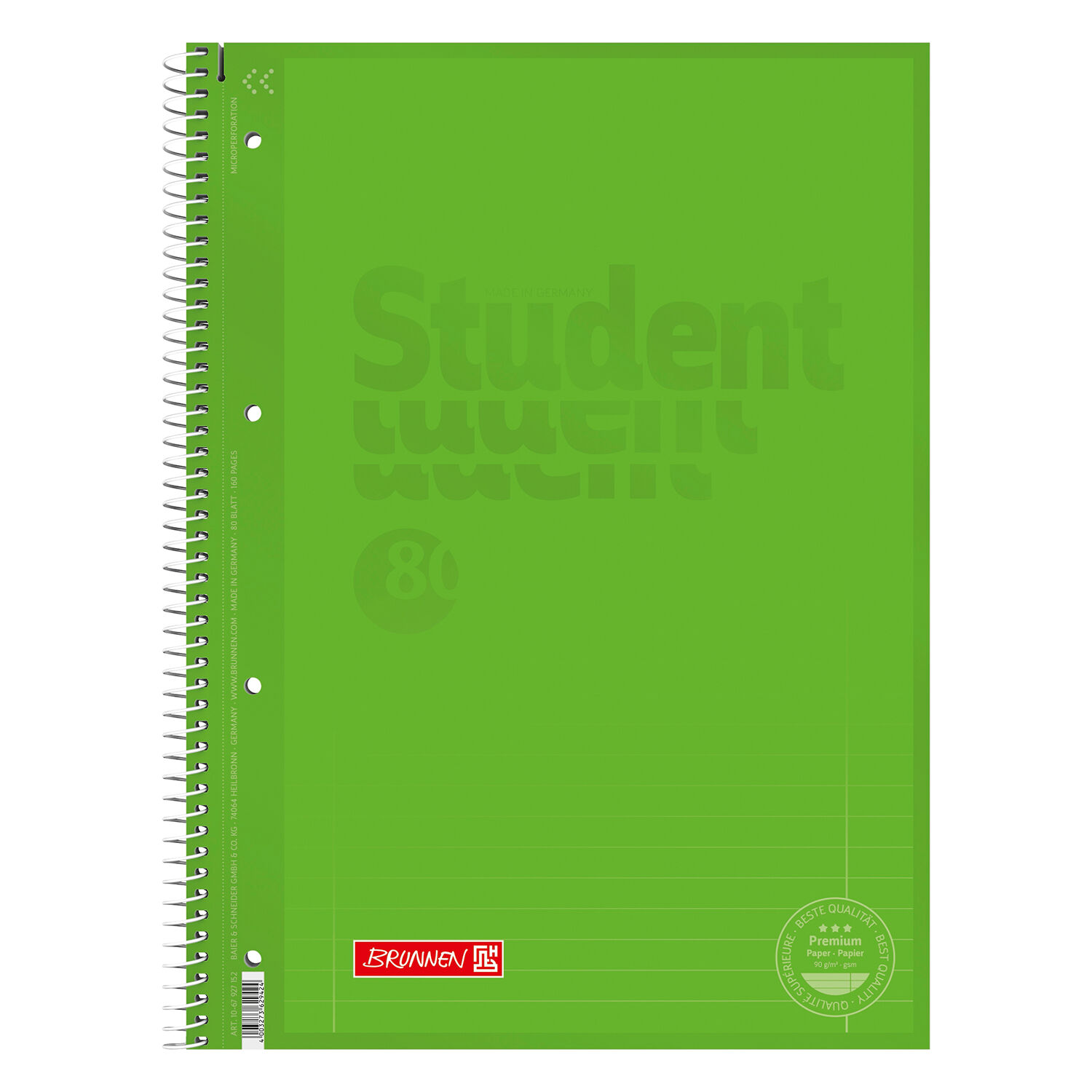 NEU College-Block DIN A4 Lineatur 27 kiwi