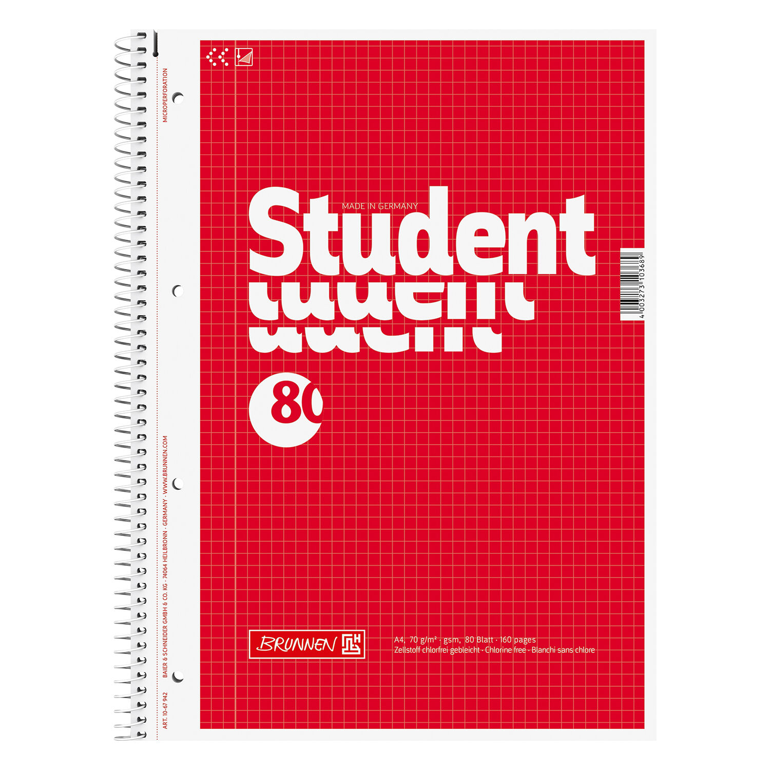 NEU College-Block DIN A4 kariert 70g