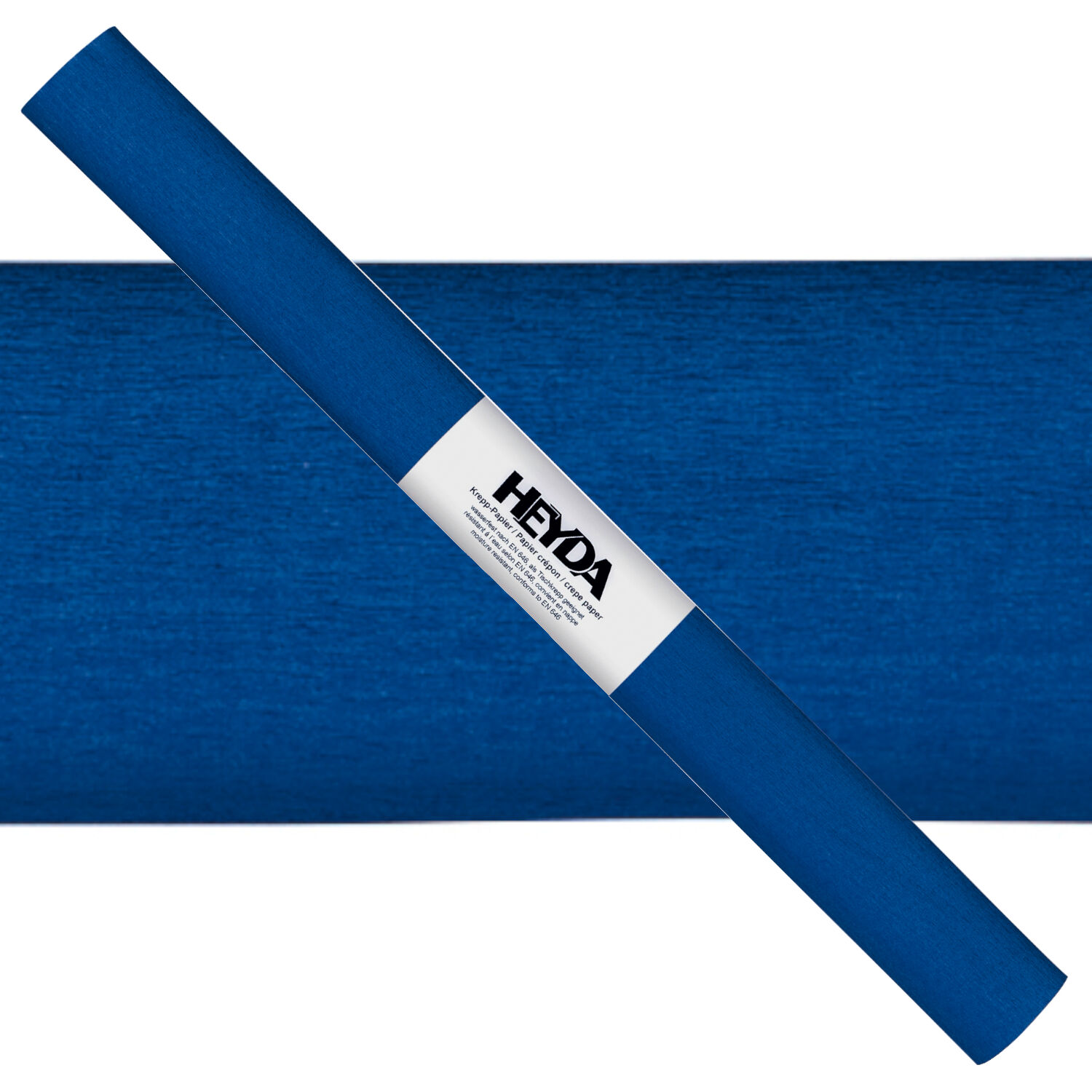 NEU Krepp-Papier farbfest, 50 x 250 cm, 32 g/qm, 1 Rolle, Knigsblau