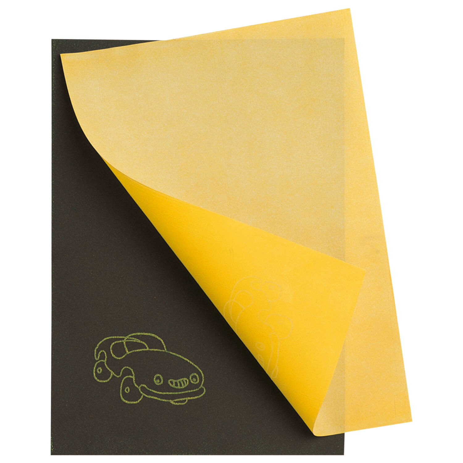 NEU Durchschreibepapier / Durchzeichenpapier Febikopa, gelbes Kopierpapier, 50 x 70 cm, 1 Bogen