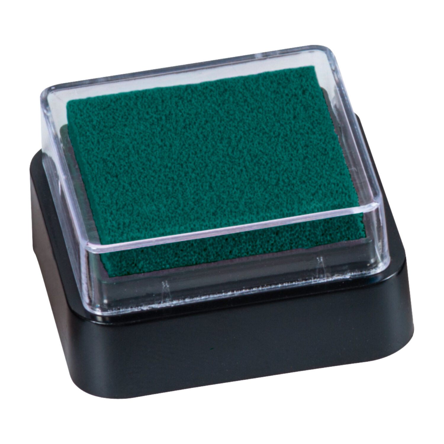 NEU Stempelkissen Mini, 3 x 3 cm, auf l/Wasser-Basis, Dunkelgrn