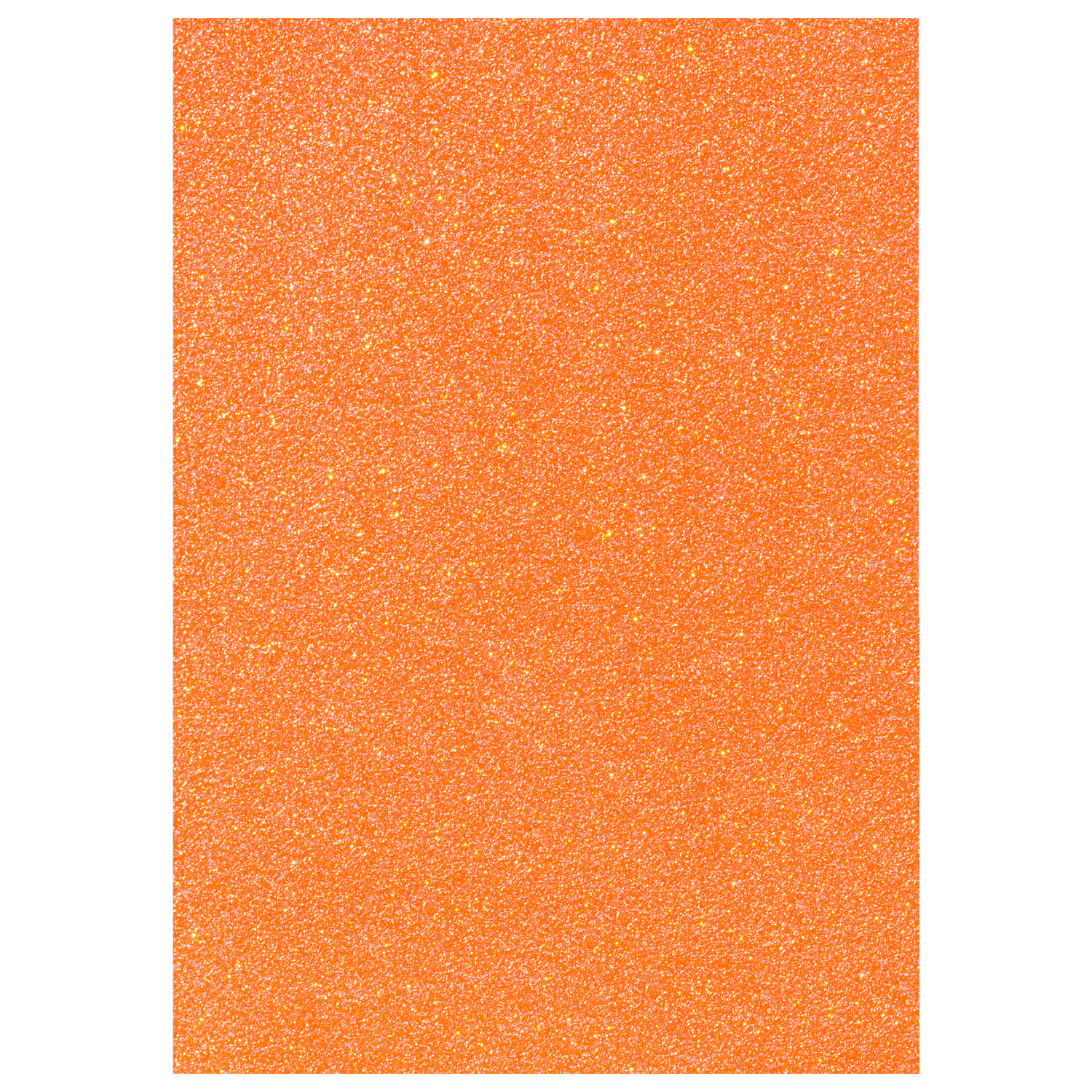 NEU Glitter-Karton, 200 g/qm, einseitig mit Glitzer, DIN A4, Neonorange