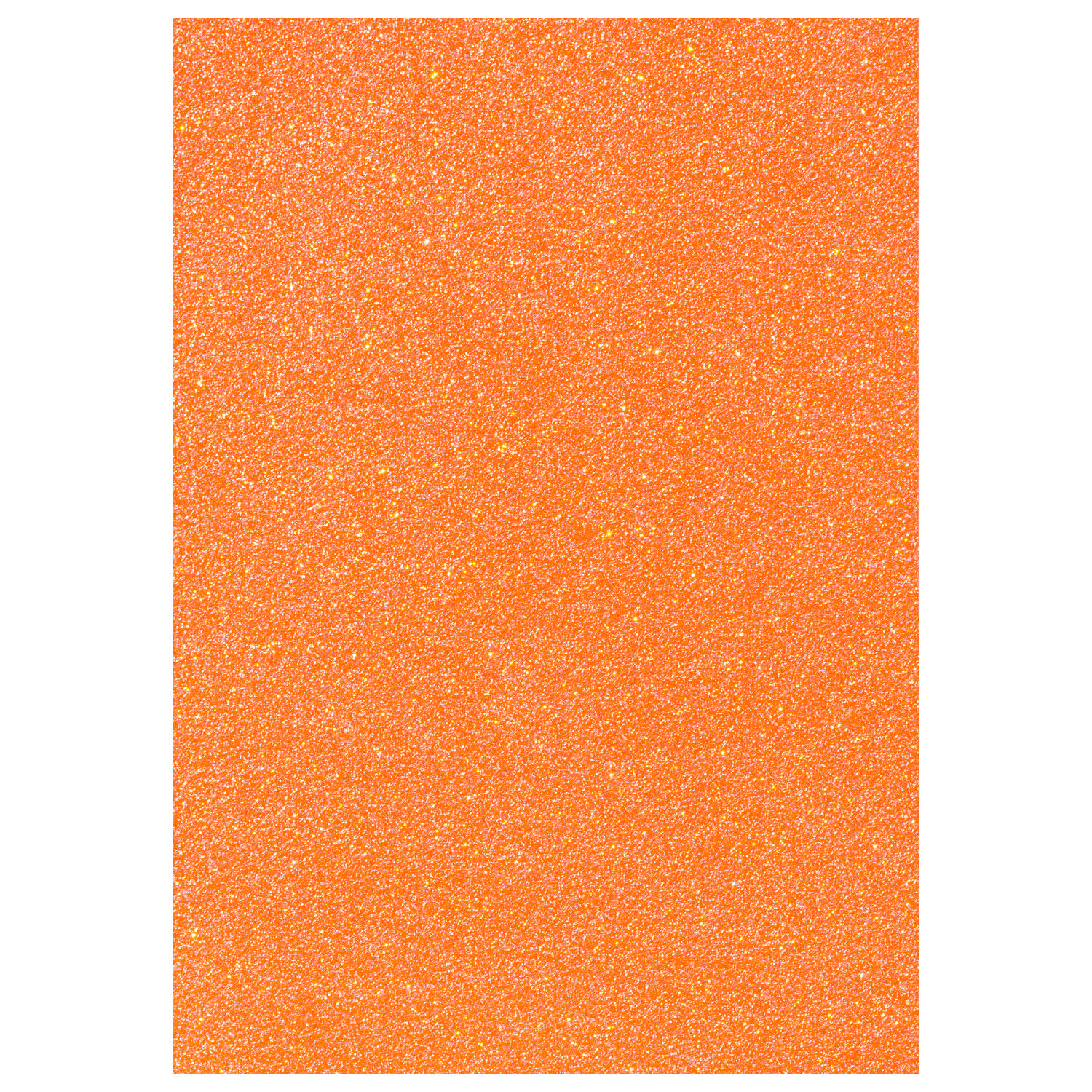 NEU Glitter-Karton, 200 g/qm, einseitig mit Glitzer, DIN A4, Neonorange