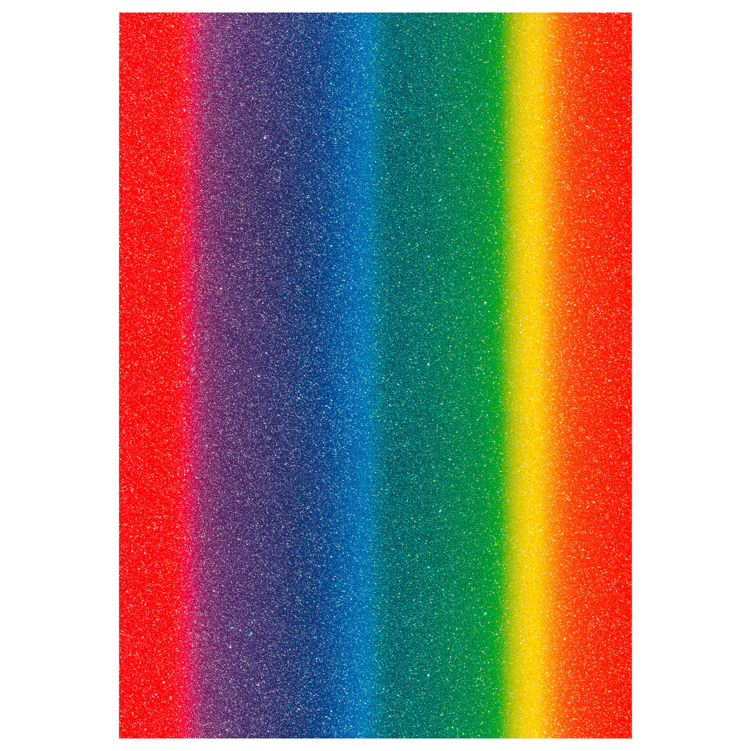 NEU Glitter-Karton, 200 g/qm, einseitig mit Glitzer, DIN A4, Regenbogen
