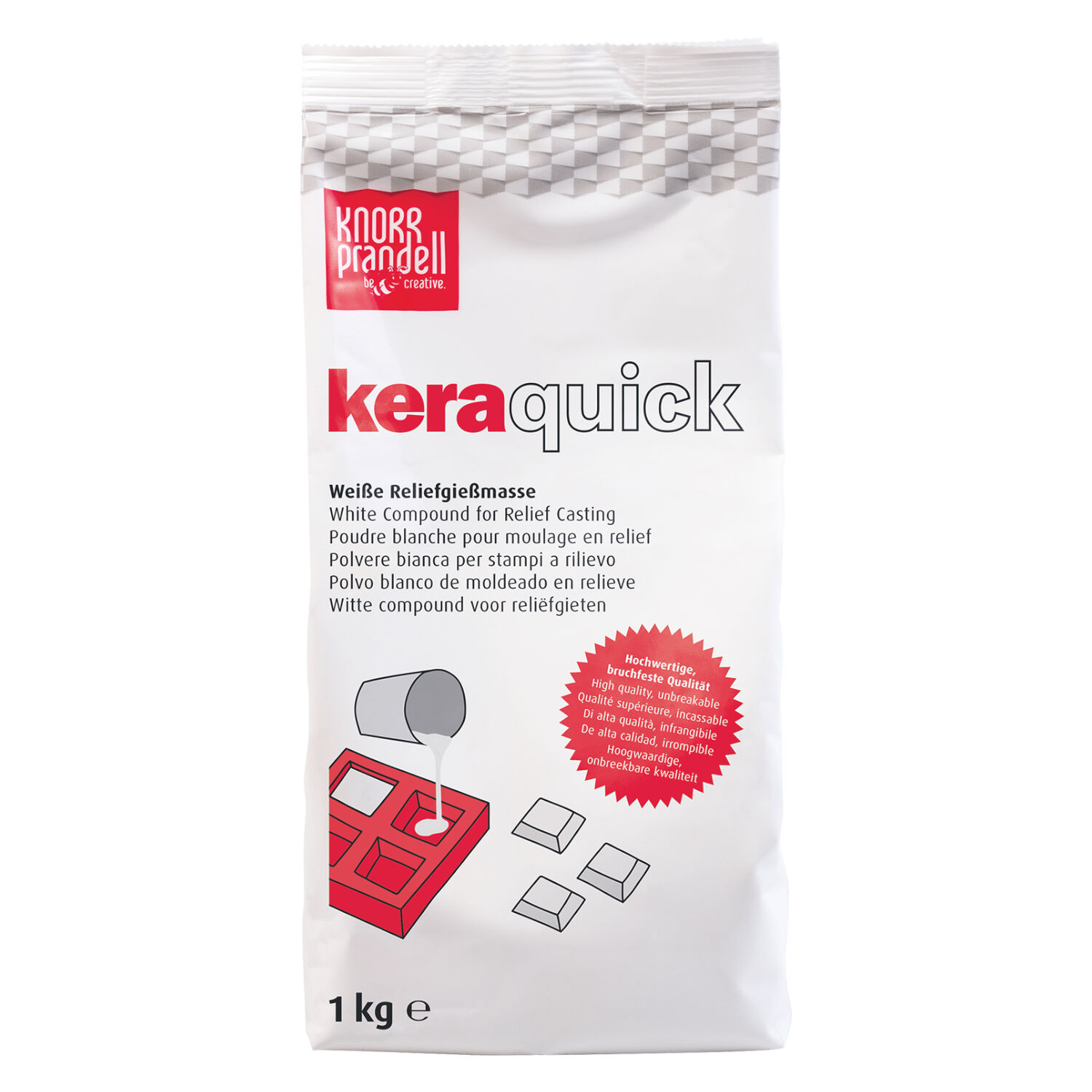 Giemasse Keraquick, wei, schnell hrtend, 1 kg