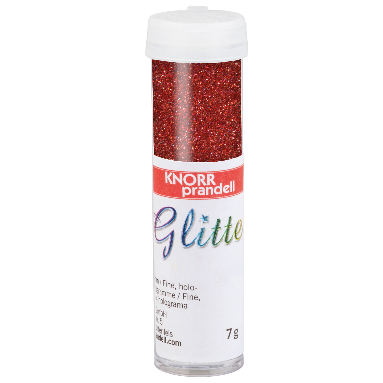 NEU Glitter / Glitzer Hologramm, 7 g, Rot