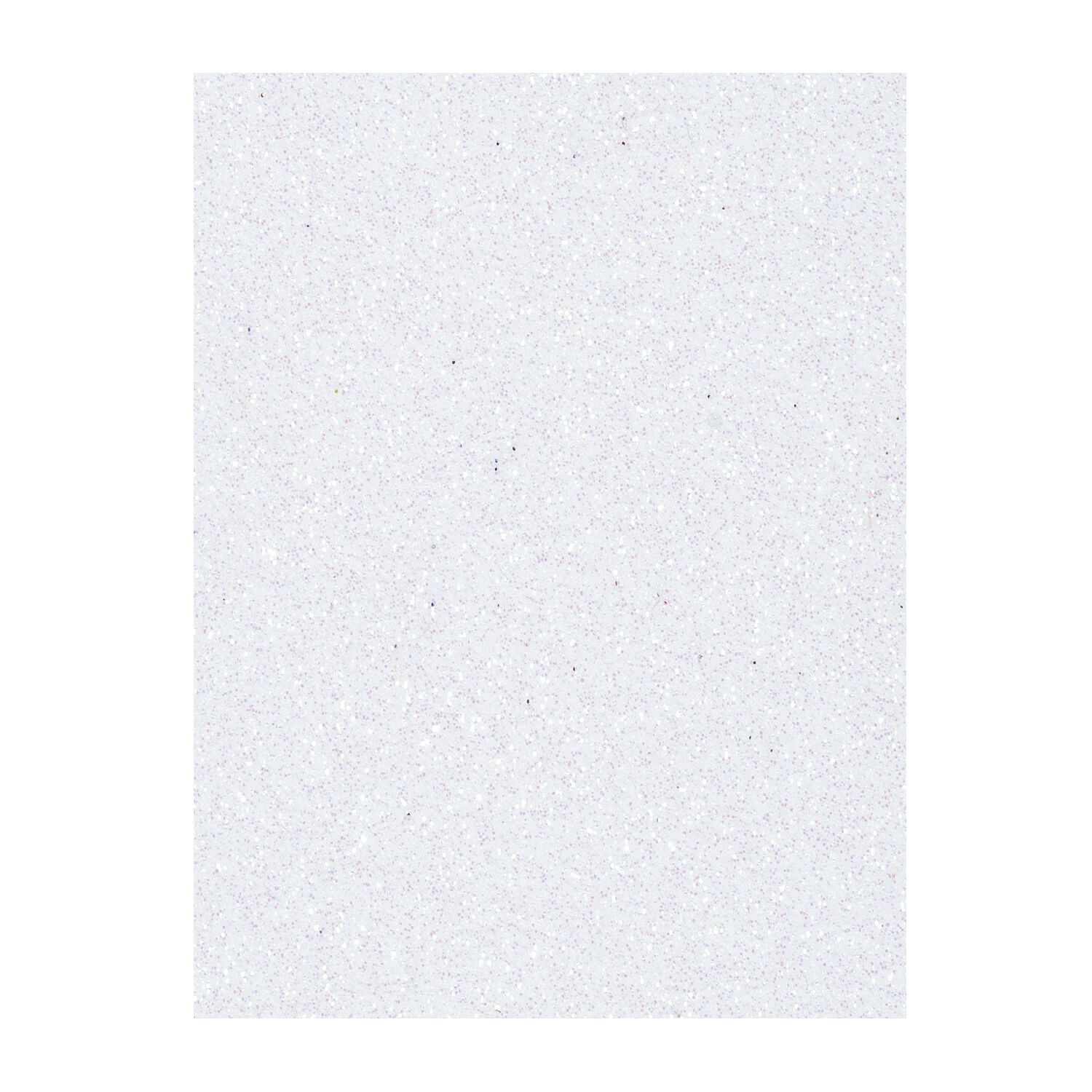 NEU Moosgummiplatte, Glitzer / Glitter, Strke 2mm, Gre 20x30cm, wei