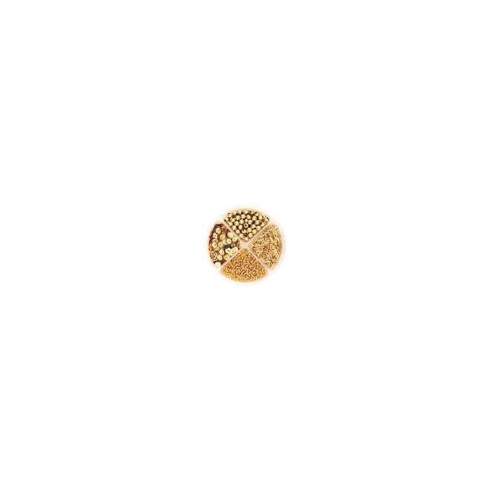 Perlen- / Pailletten-Set, 30g, gold