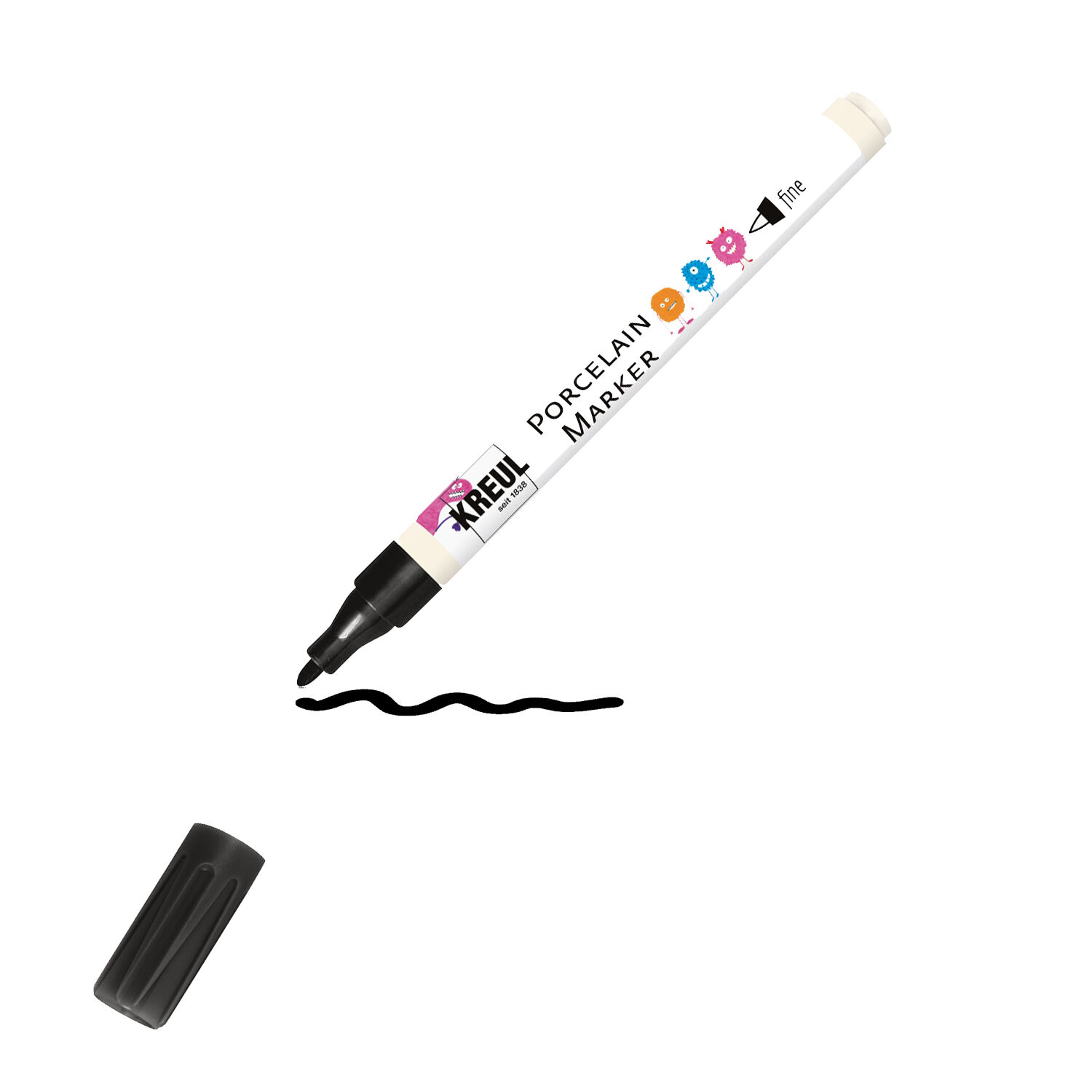 Hobby Line PorcelainPEN easy, 1-3 mm, Kontur-Schwarz