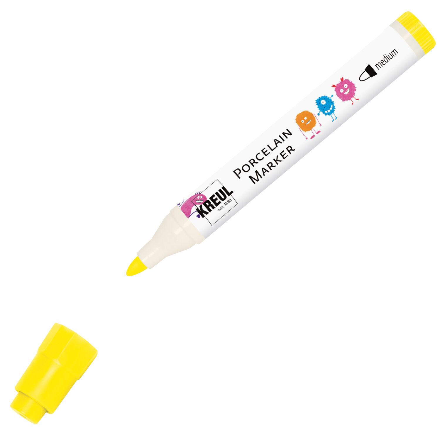 KREUL Porcelain Marker medium, 2-4 mm, Gelb