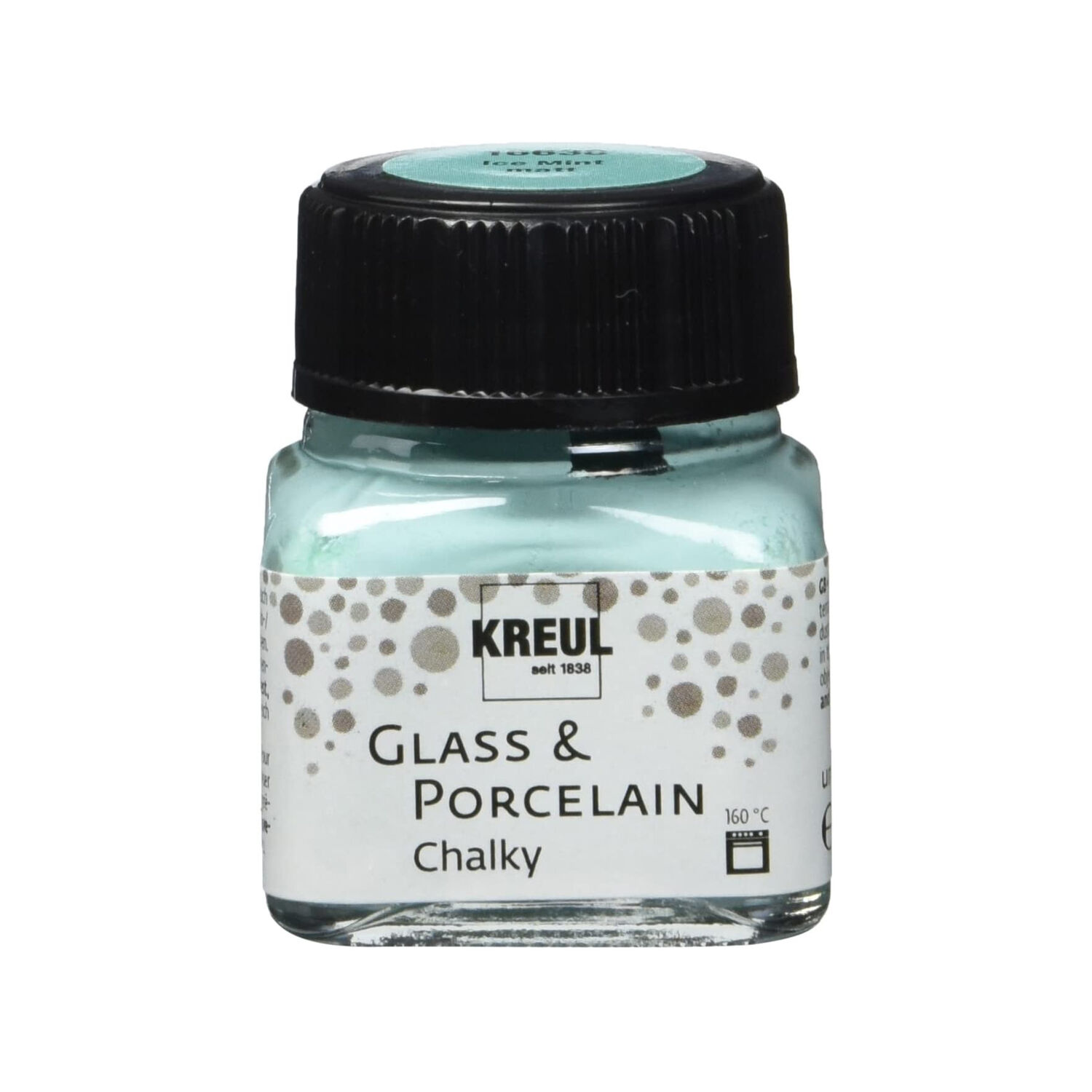 Glass & Porcelain Chalky, Glasmalfarbe / Porzellanfarbe mit Kreide-Effekt, 20ml Ice Mint