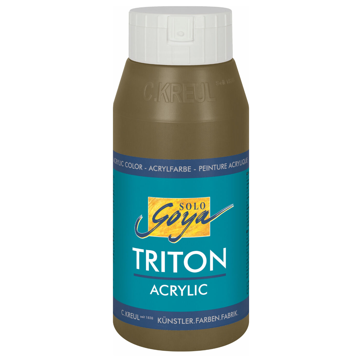 SALE Kreul Triton Acrylfarbe, 750 ml, Umbra grnlich