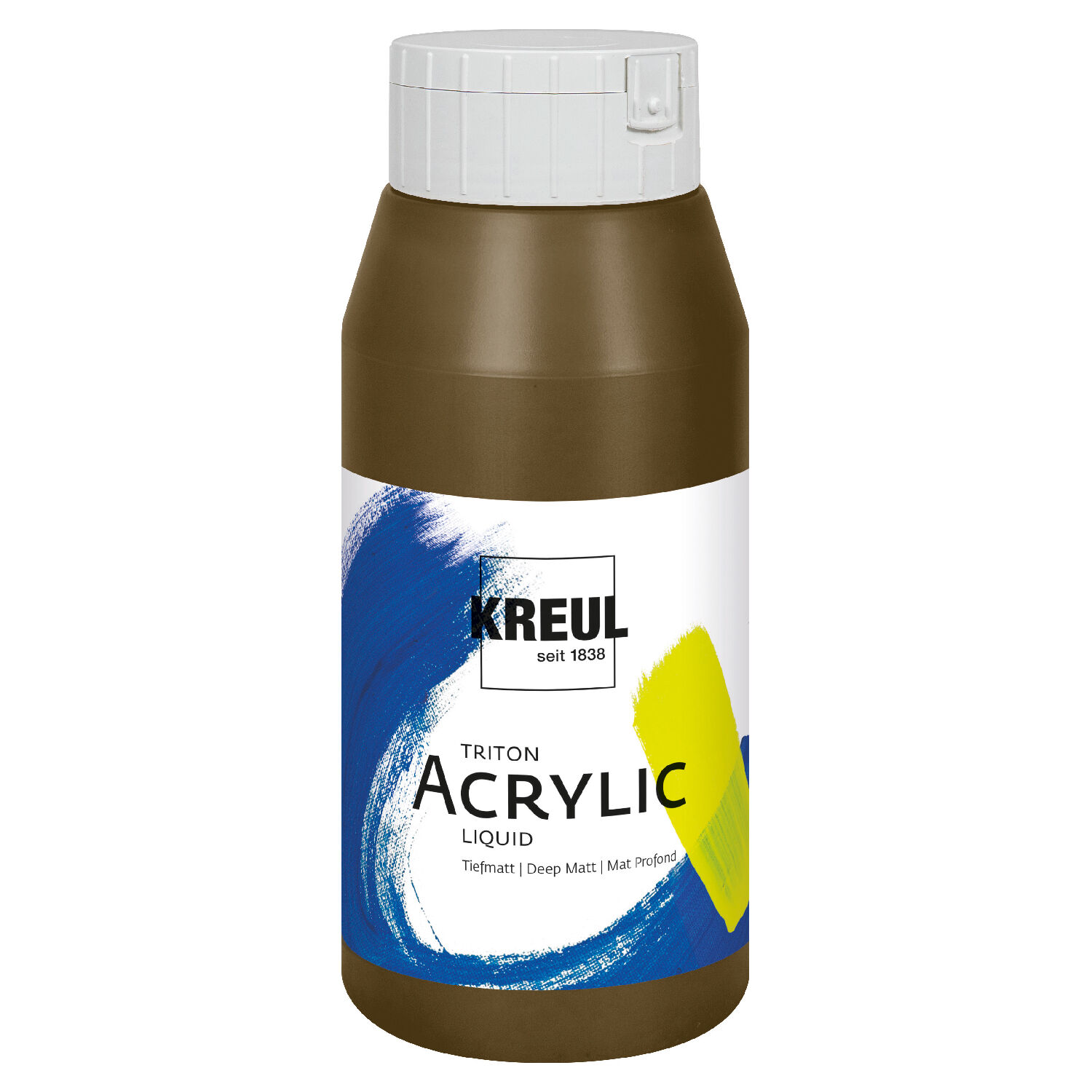 Kreul Triton Acrylfarbe, 750 ml, Havannabraun