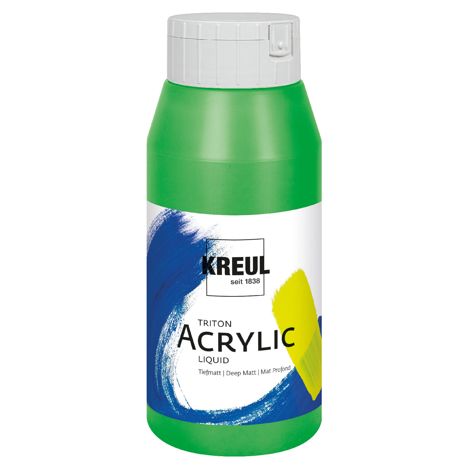 Kreul Triton Acrylfarbe, 750 ml, Gelbgrn