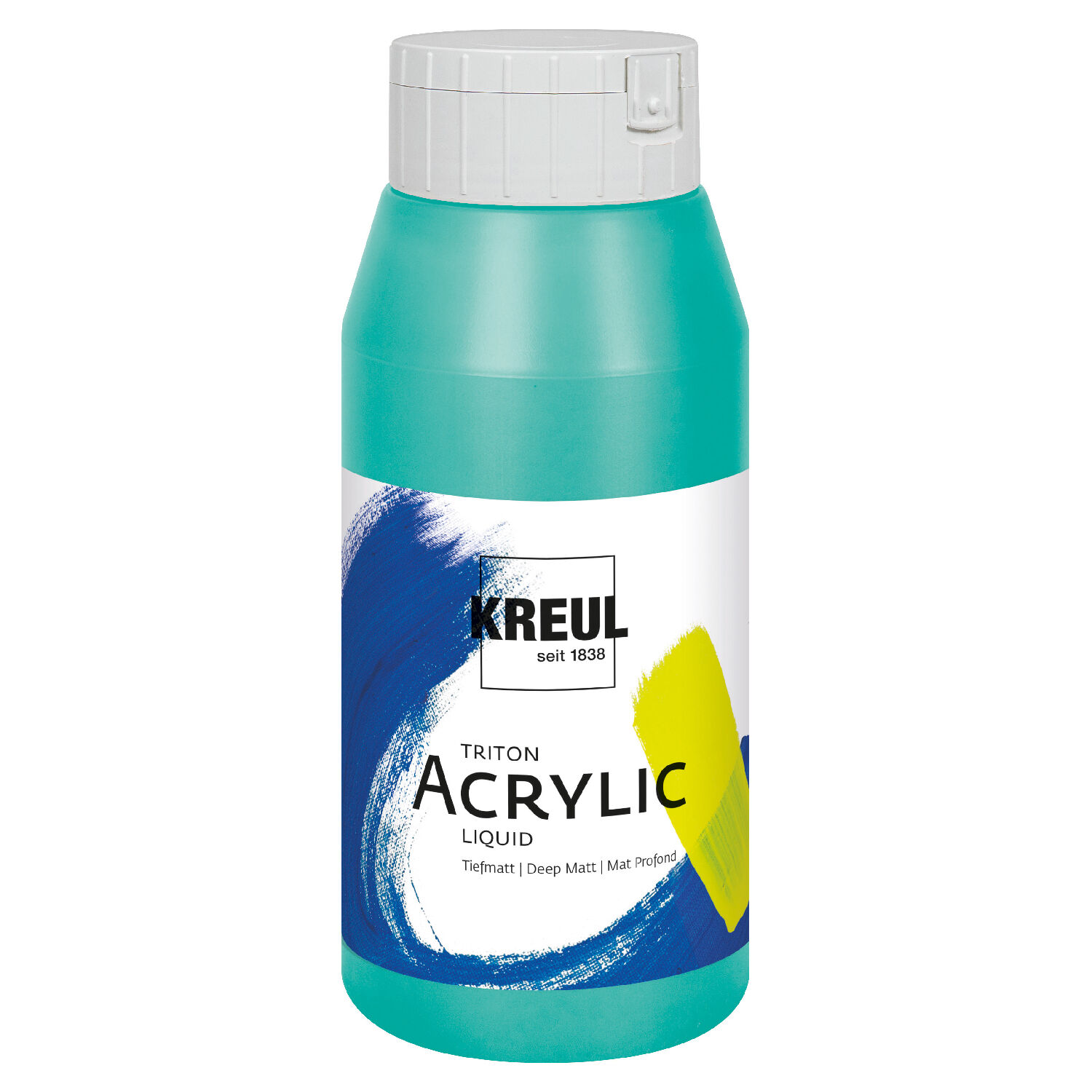 NEU Kreul Triton Acrylfarbe, 750 ml, Kobalttrkis
