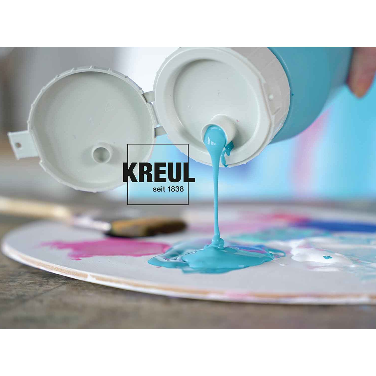 Kreul Triton Acrylfarbe, 750 ml, Primärblau Bild 3