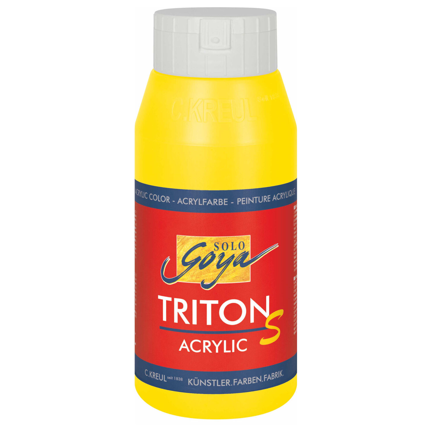 SALE Kreul Triton S / Acrylfarbe Glanzeffekt, 750ml, Echtgelb hell
