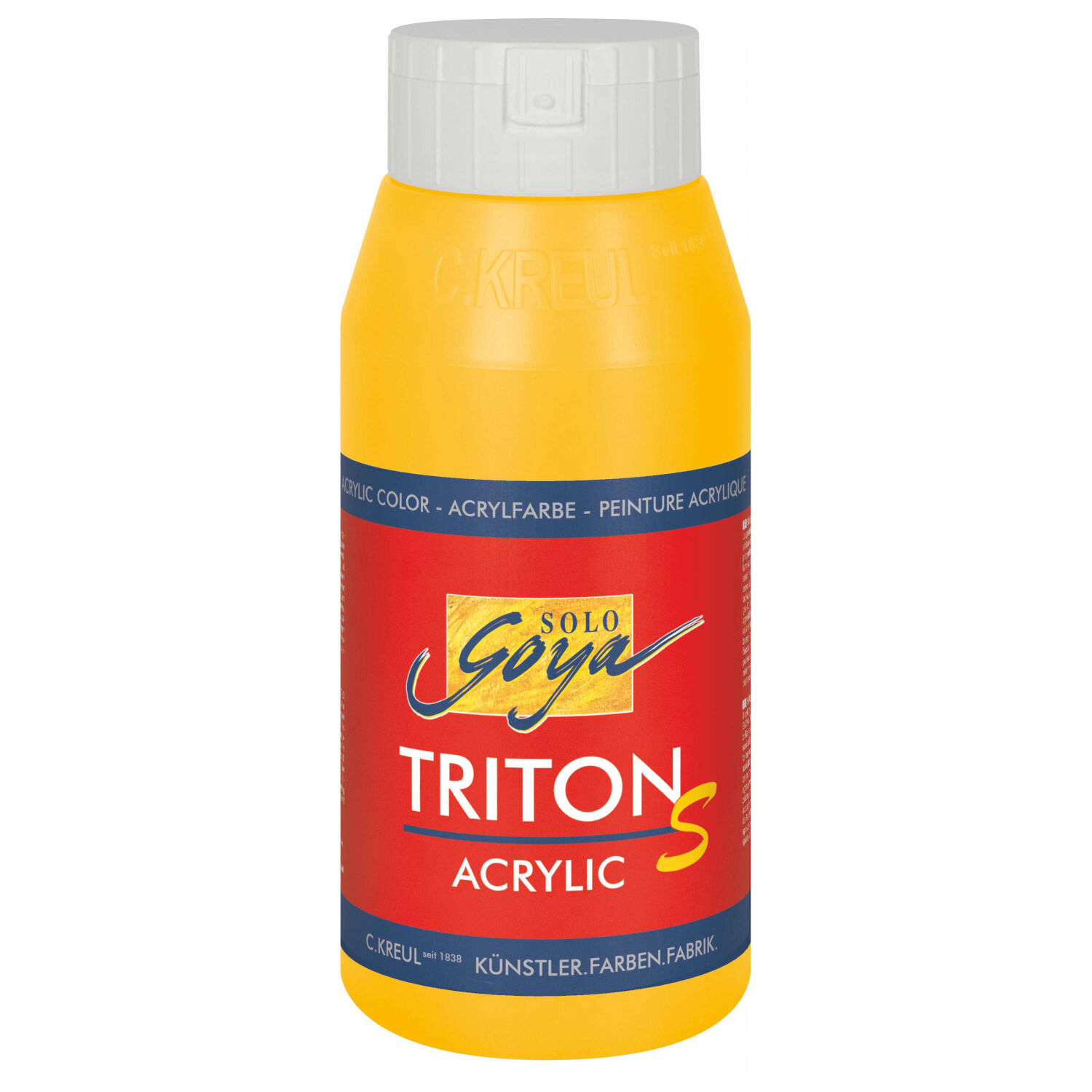 Kreul Triton S / Acrylfarbe Glanzeffekt, 750ml, Maisgelb