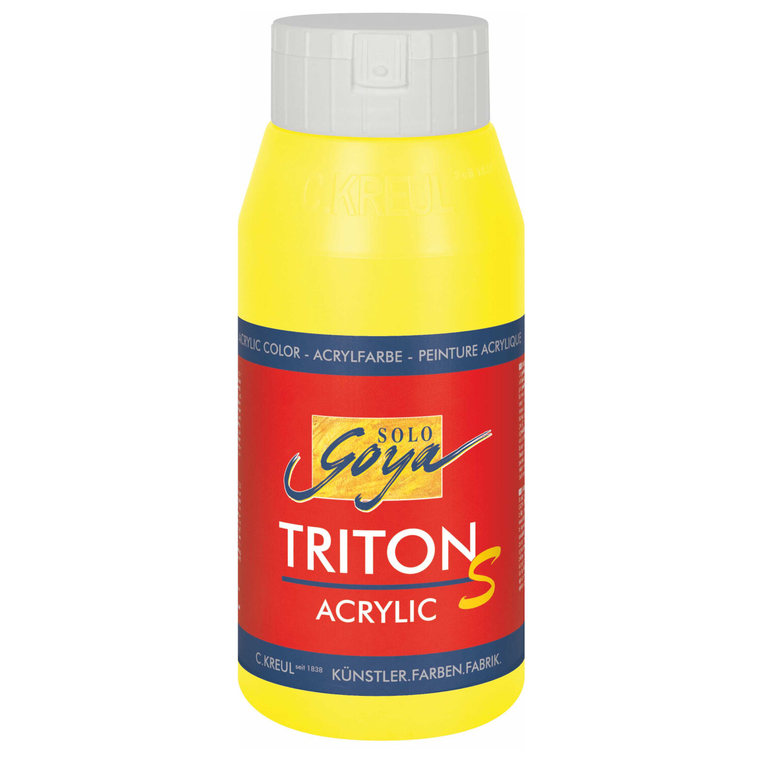 SALE Kreul Triton S / Acrylfarbe Glanzeffekt, 750ml, Zitron