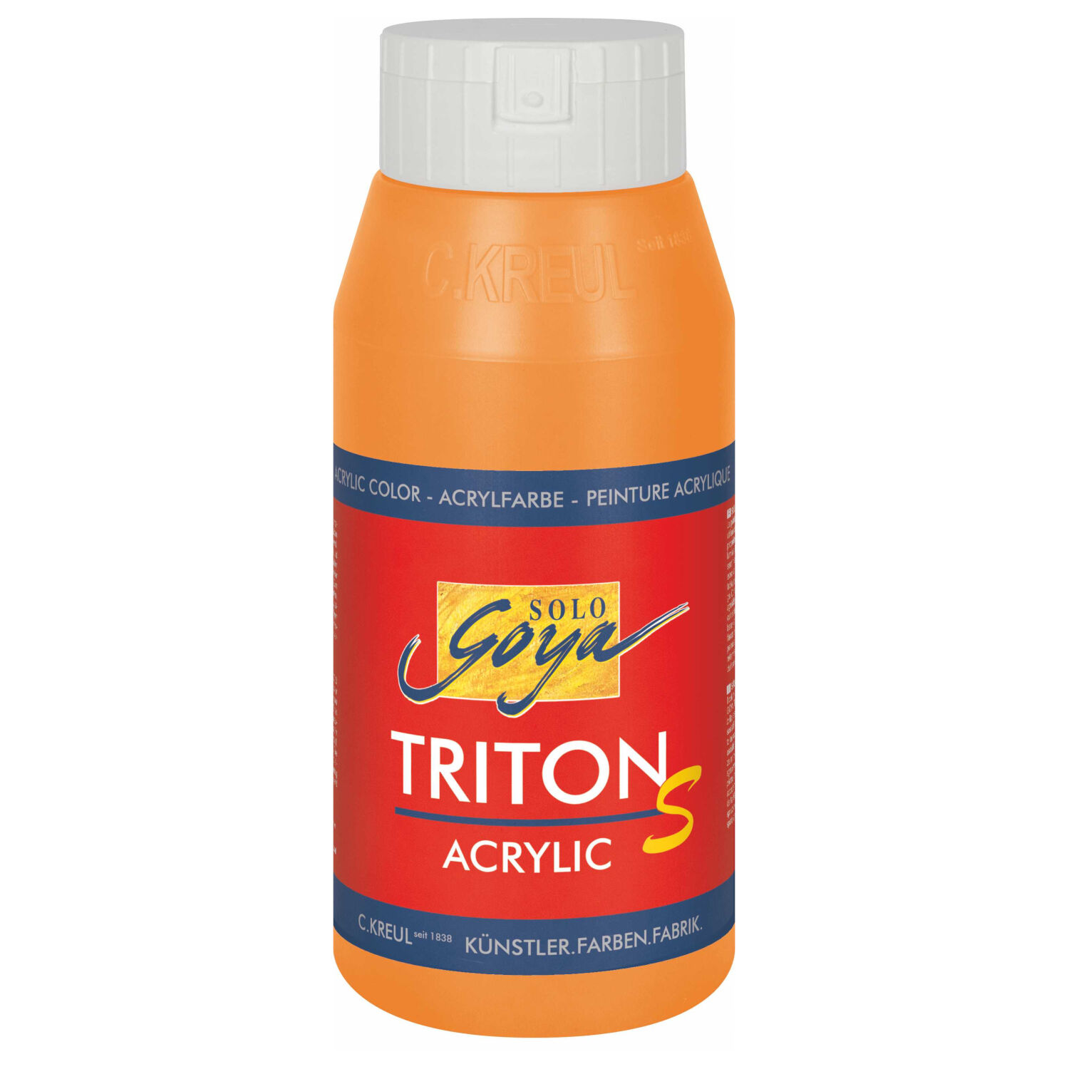 SALE Kreul Triton S / Acrylfarbe Glanzeffekt, 750ml, Echtorange