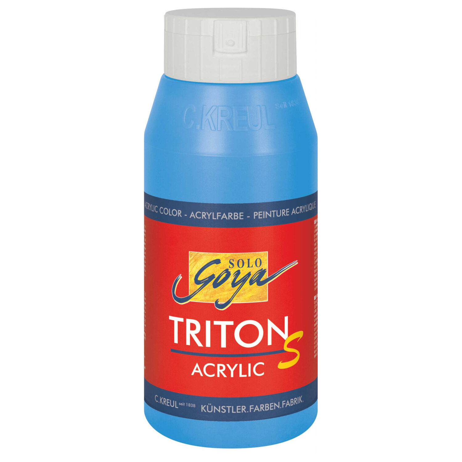 Kreul Triton S / Acrylfarbe Glanzeffekt, 750ml, Lichtblau