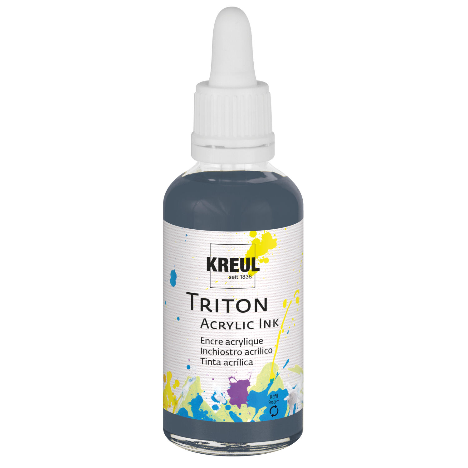 NEU KREUL Triton Acrylic Ink Graphite, 50 ml