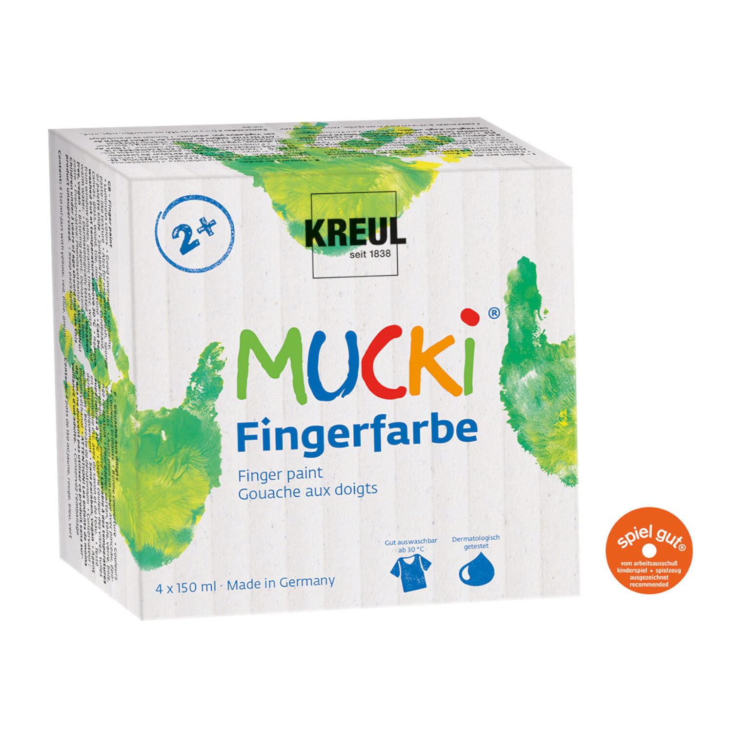 MUCKI Fingerfarben 4er Set 150 ml