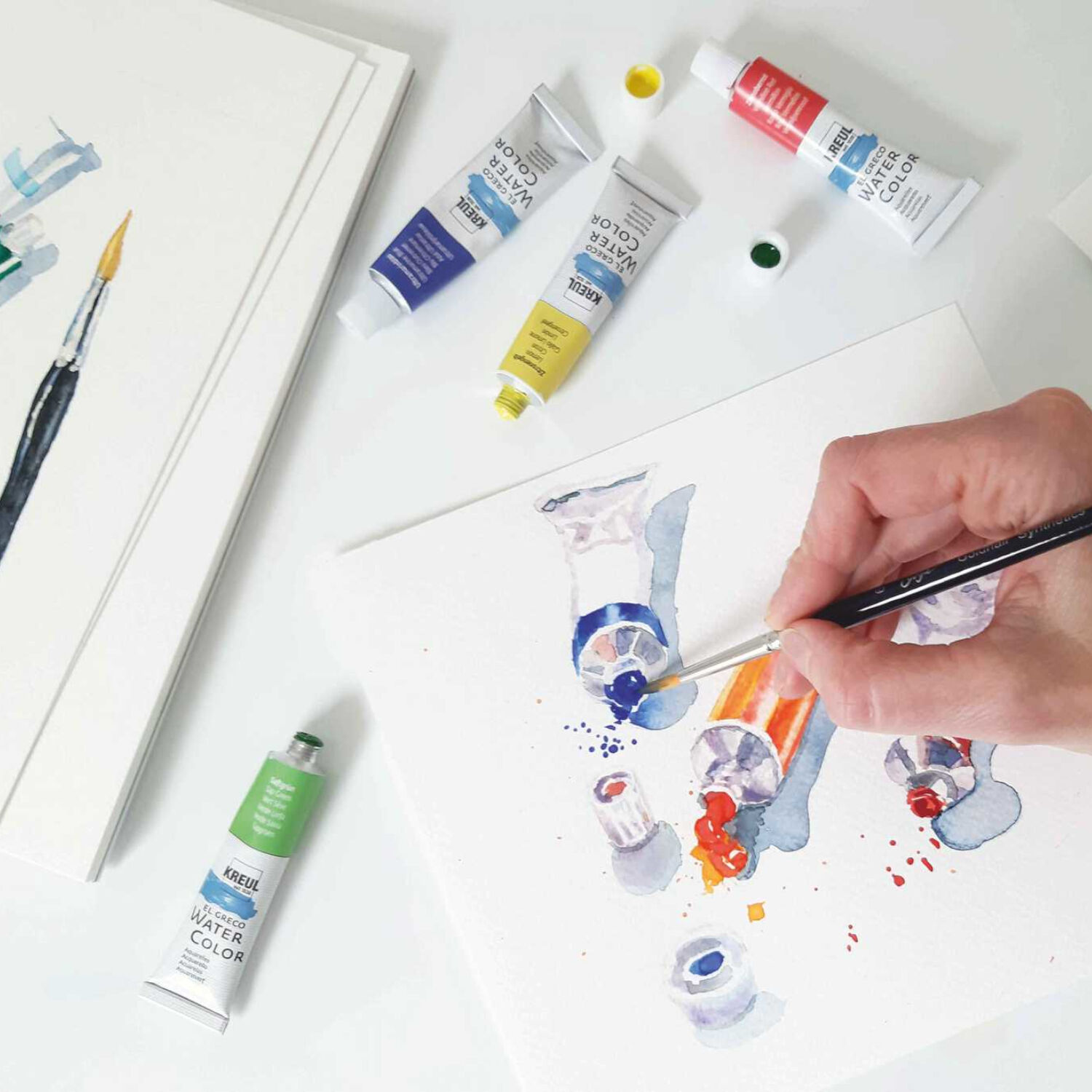 KREUL El Greco Aquarellfarben Set, 12 x 12 ml Tuben Bild 4