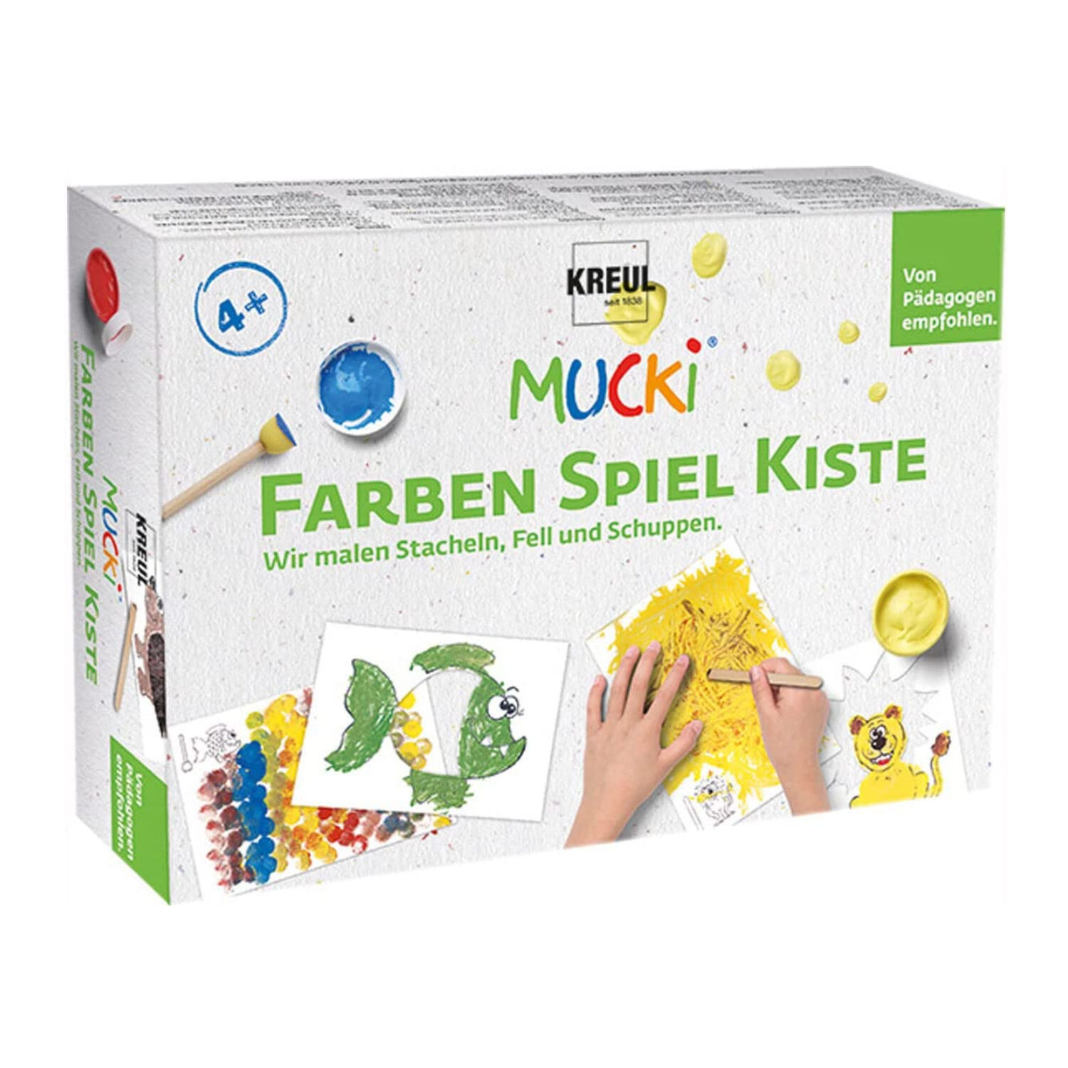 MUCKI Fingerfarbe-Set Farben-Spiel-Kiste