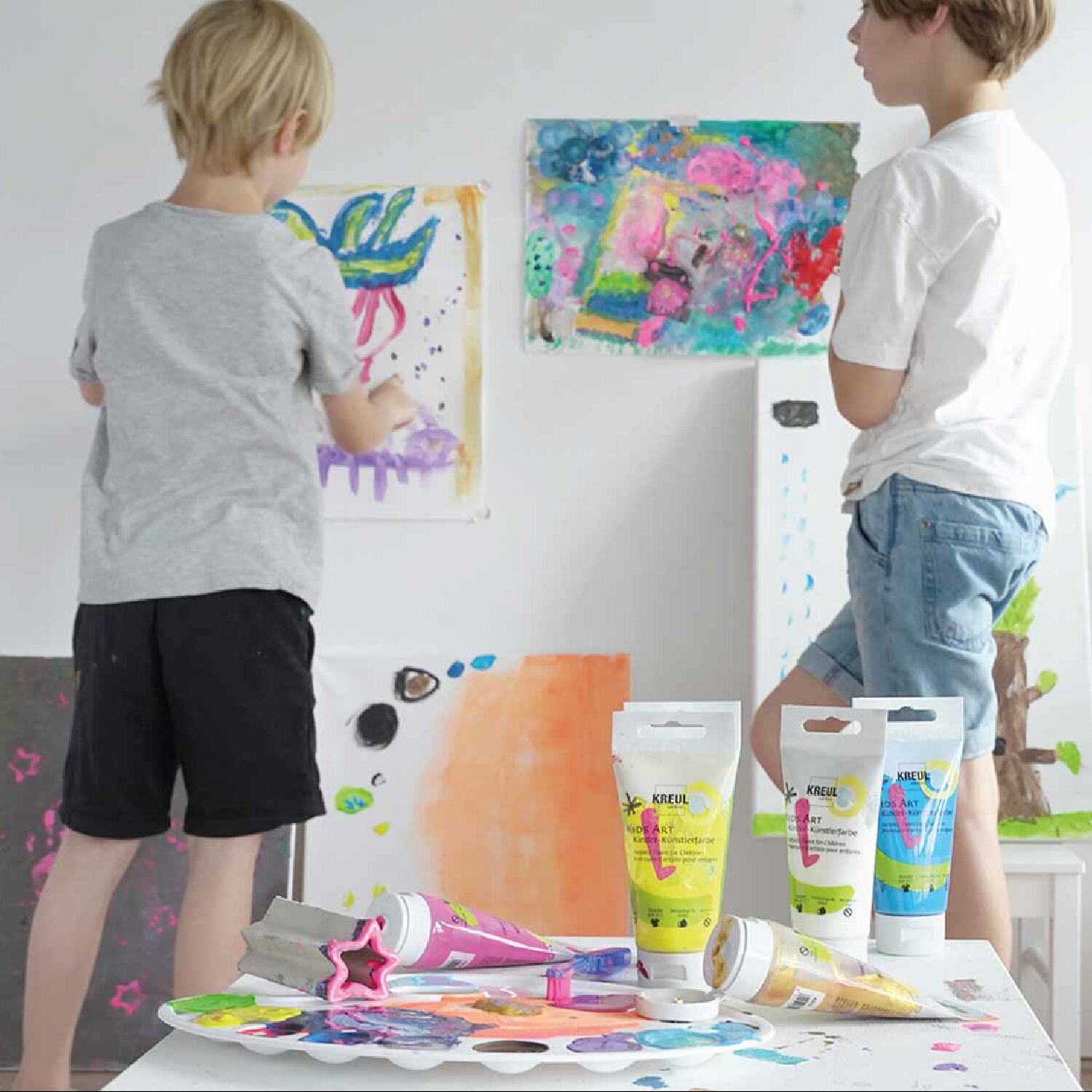 Kreul Kids Art Kinder-Knstlerfarbe, 75 ml, Wei Bild 4