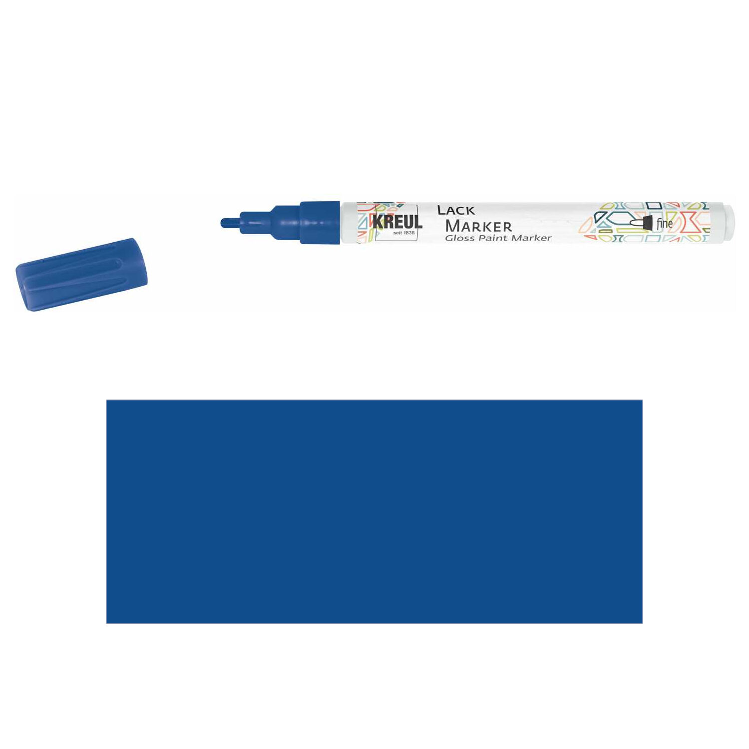 HobbyLine Lackmalstift, 1-2mm, Blau