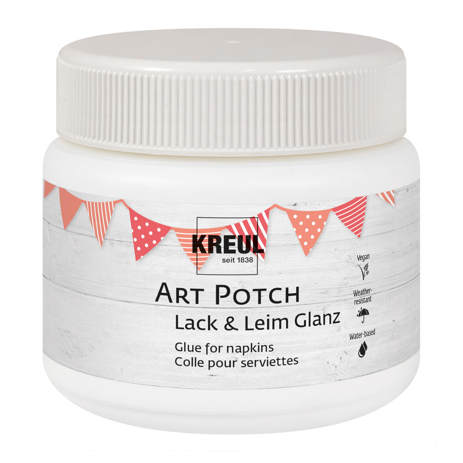 Art Potch Serviettenkleber Lack & Leim GL�NZEND 150 ml PREISHIT