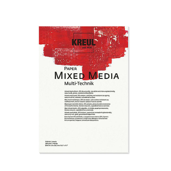 KREUL Paper Mixed Media DIN A4, 10 Blatt 300 g