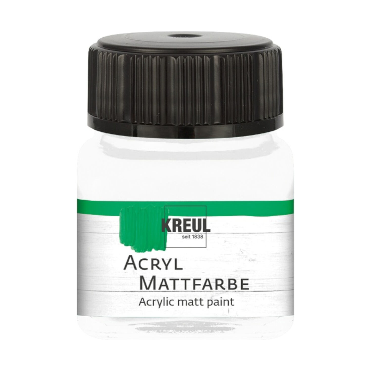 Kreul Acryl-Mattfarbe / Bastelfarbe, 20ml, Wei