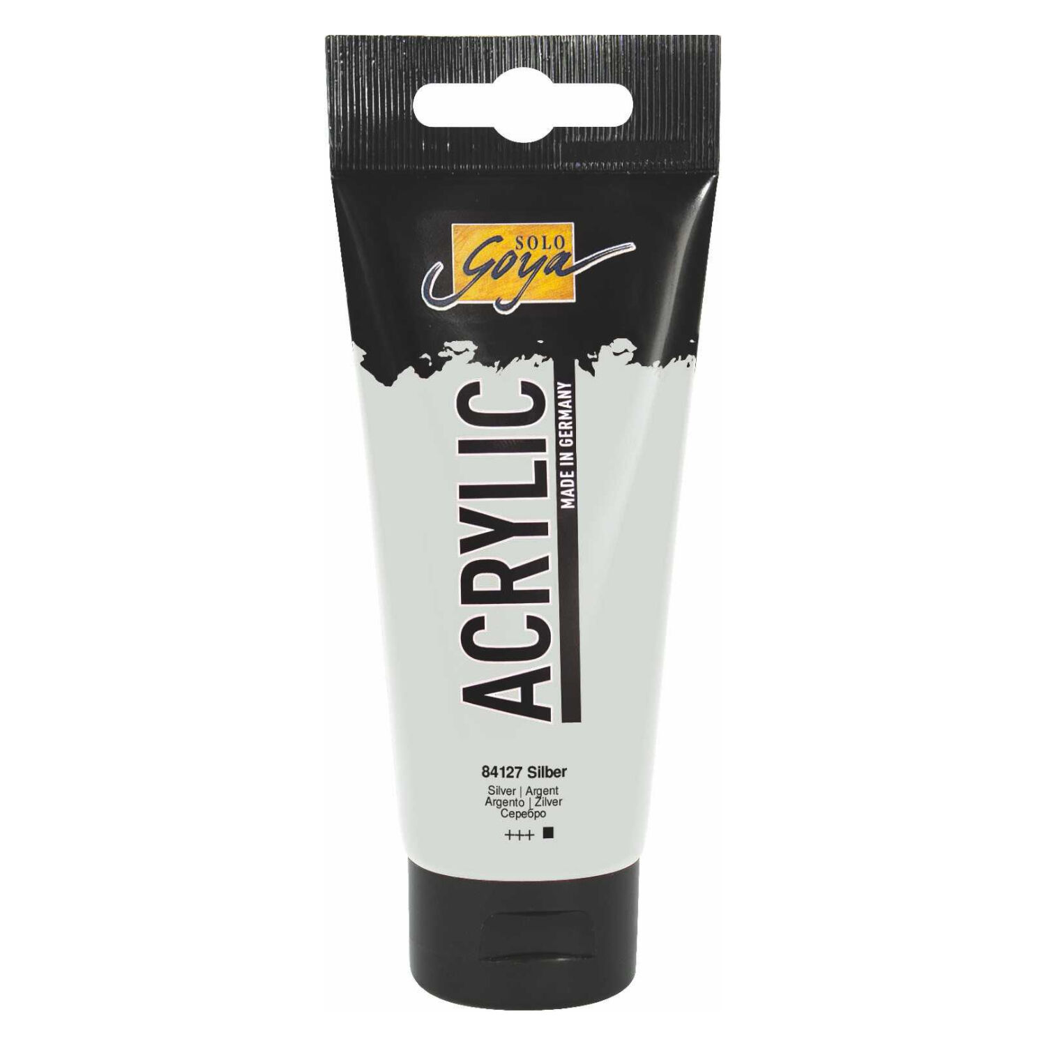 Kreul Solo Goya Acrylic Acrylfarbe, 100 ml, Silber