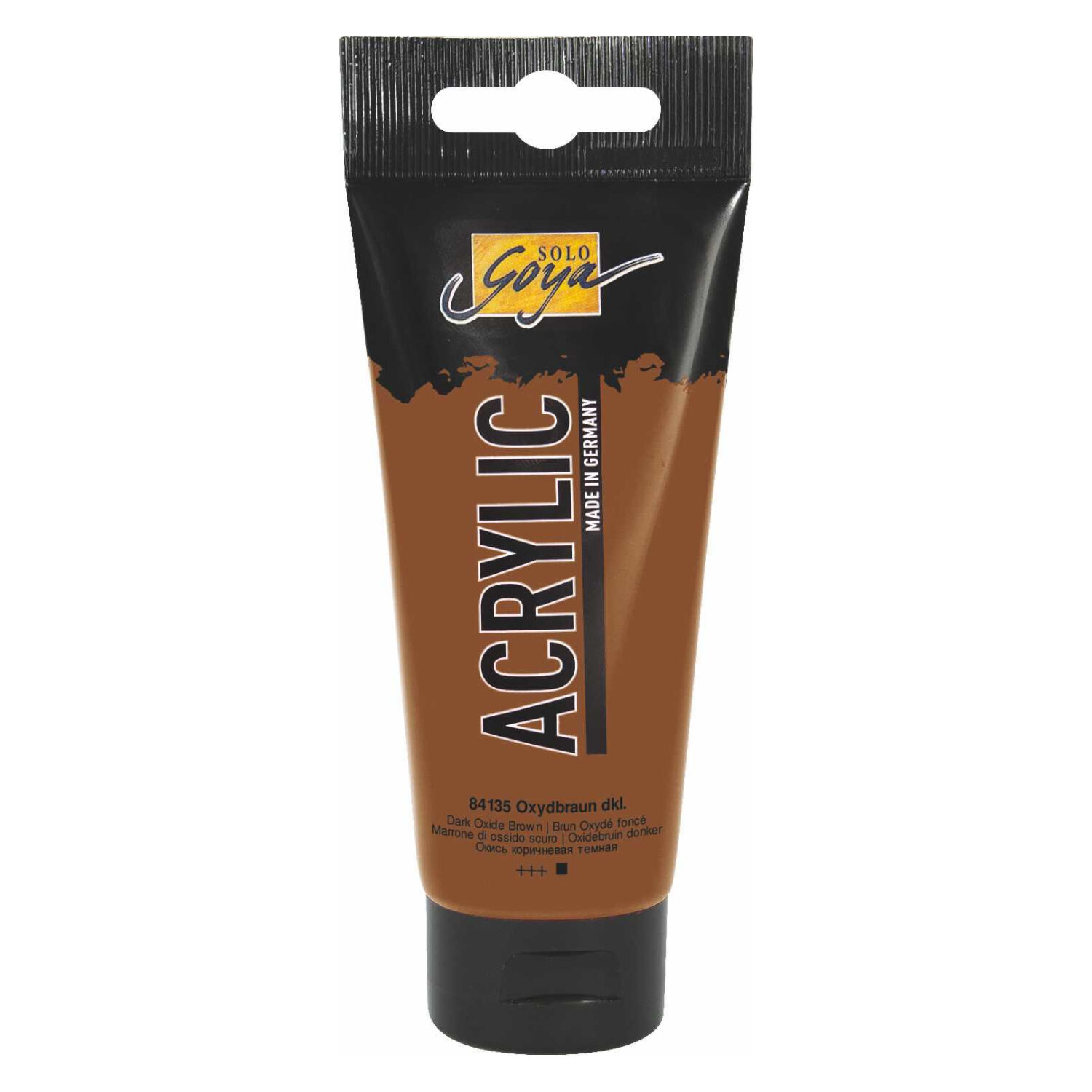 Kreul Solo Goya Acrylic Acrylfarbe, 100 ml, Oxydbraun dunkel