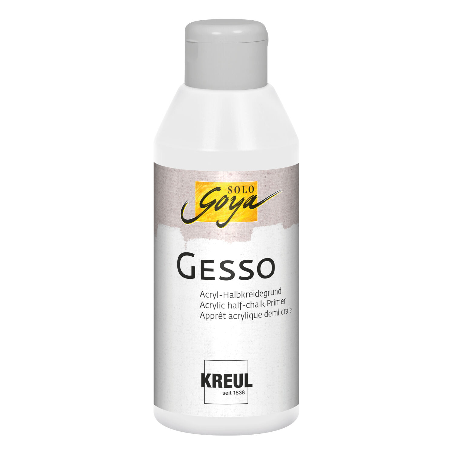 NEU Gesso Grundierung / Acryl-Halbkreidegrund, wei, 250ml