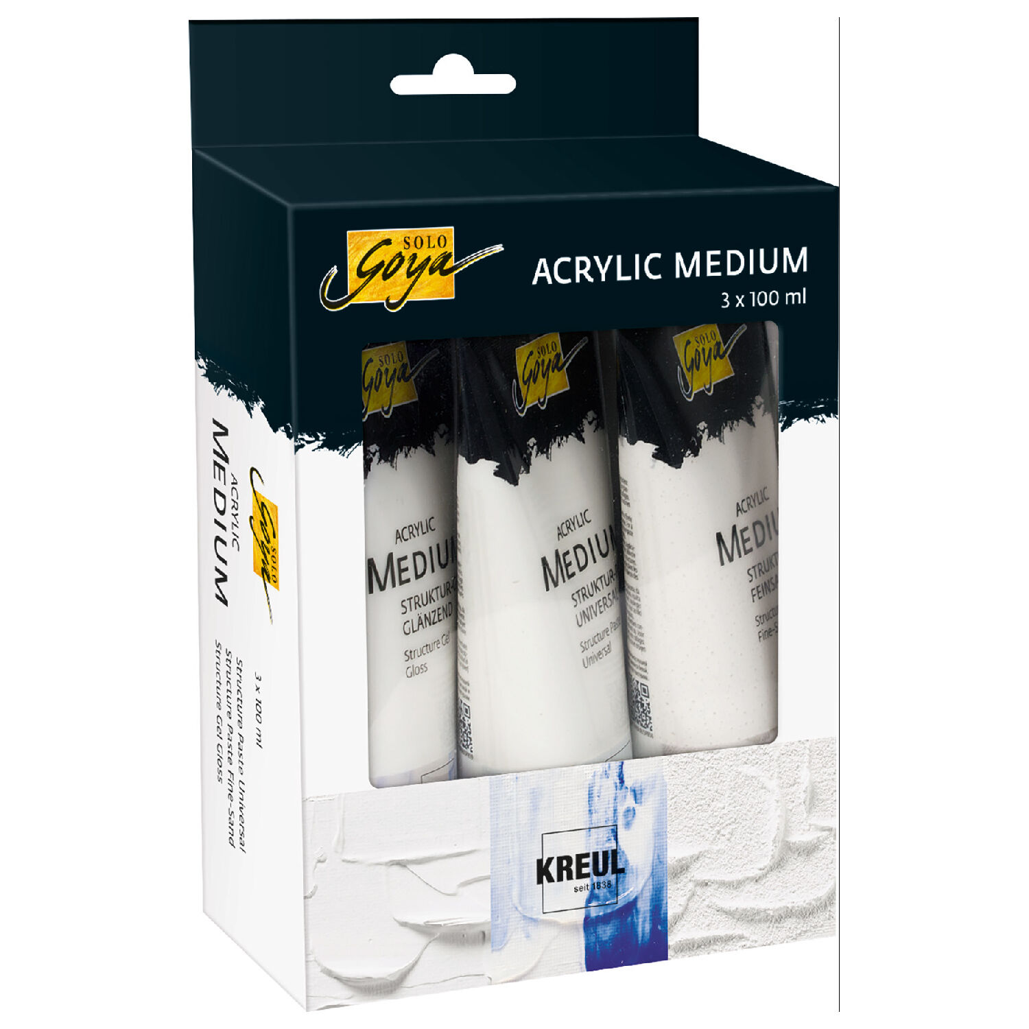 Solo Goya Acrylic Medium Set, 3 x 100 ml