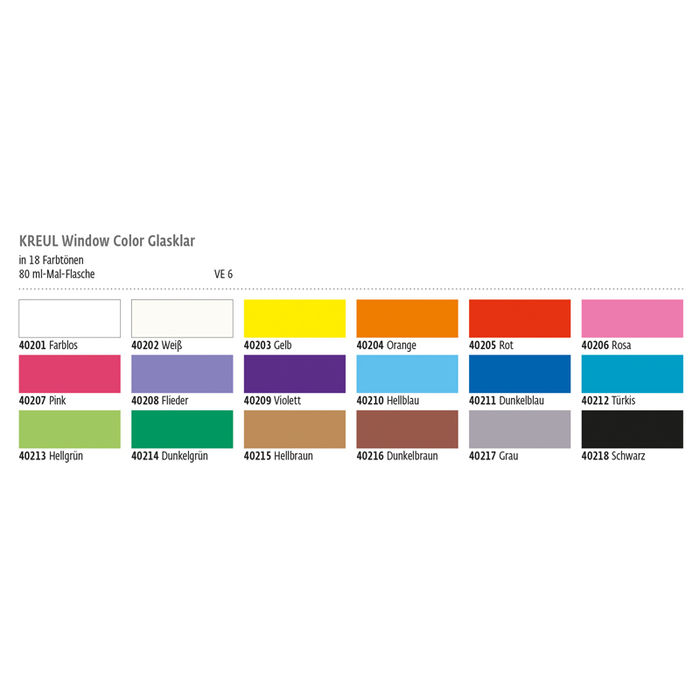 Kreul Windowcolor Glasklar 80ml Farblos Bild 2