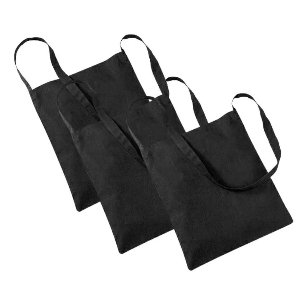 Sparpack Baumwolltasche / Wurfbeutel 34x40cm Schwarz 60 St.