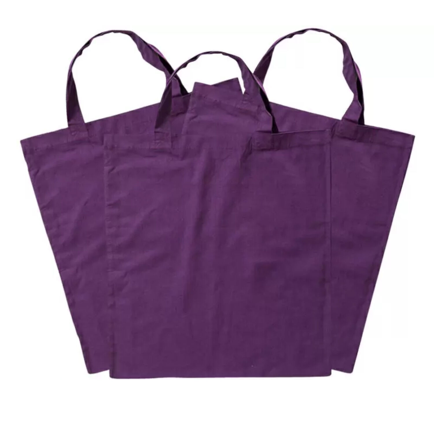 Sparpack, Baumwolltasche, Violett, 12 Stck