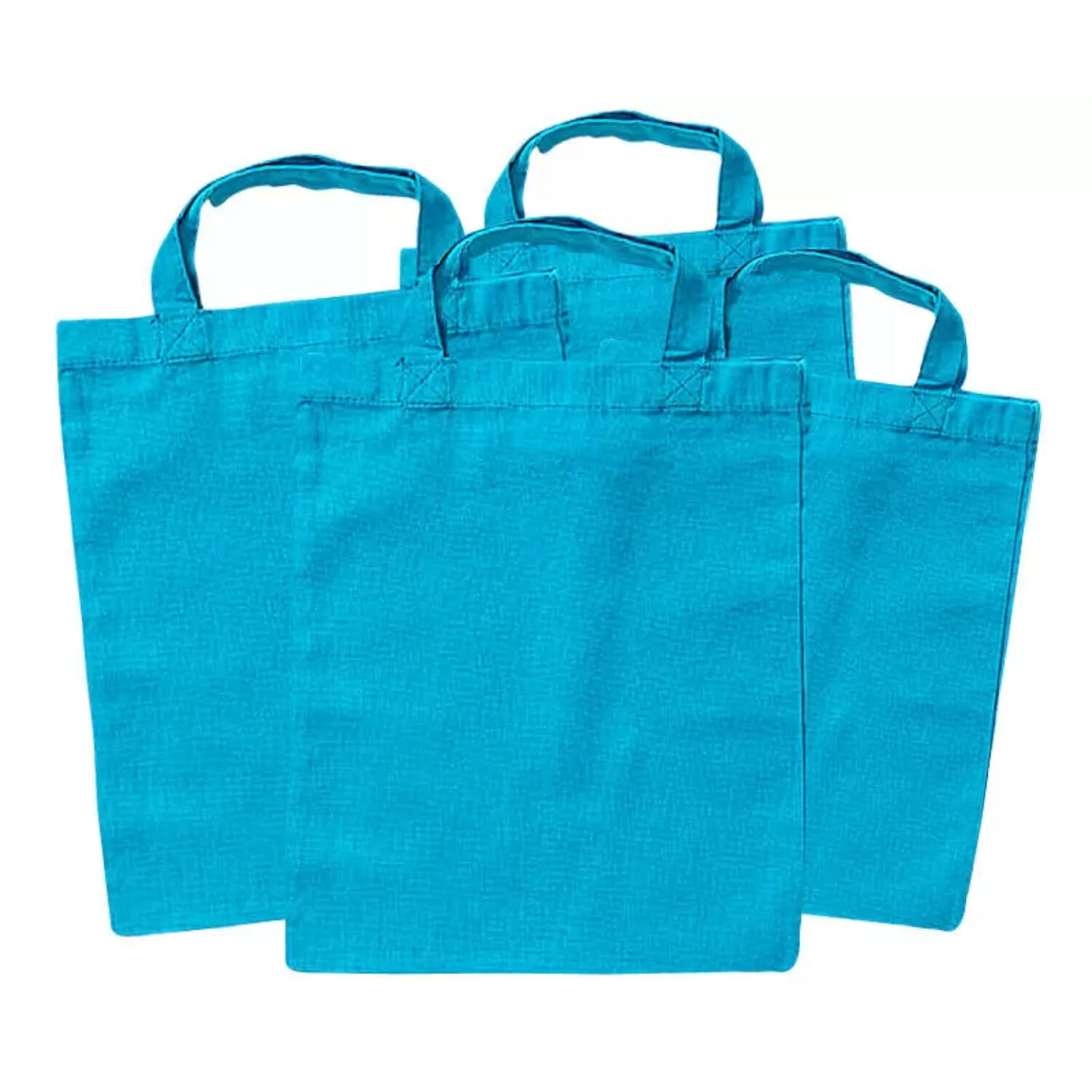 Sparpack, Baumwolltasche Hellblau, 60 Stck