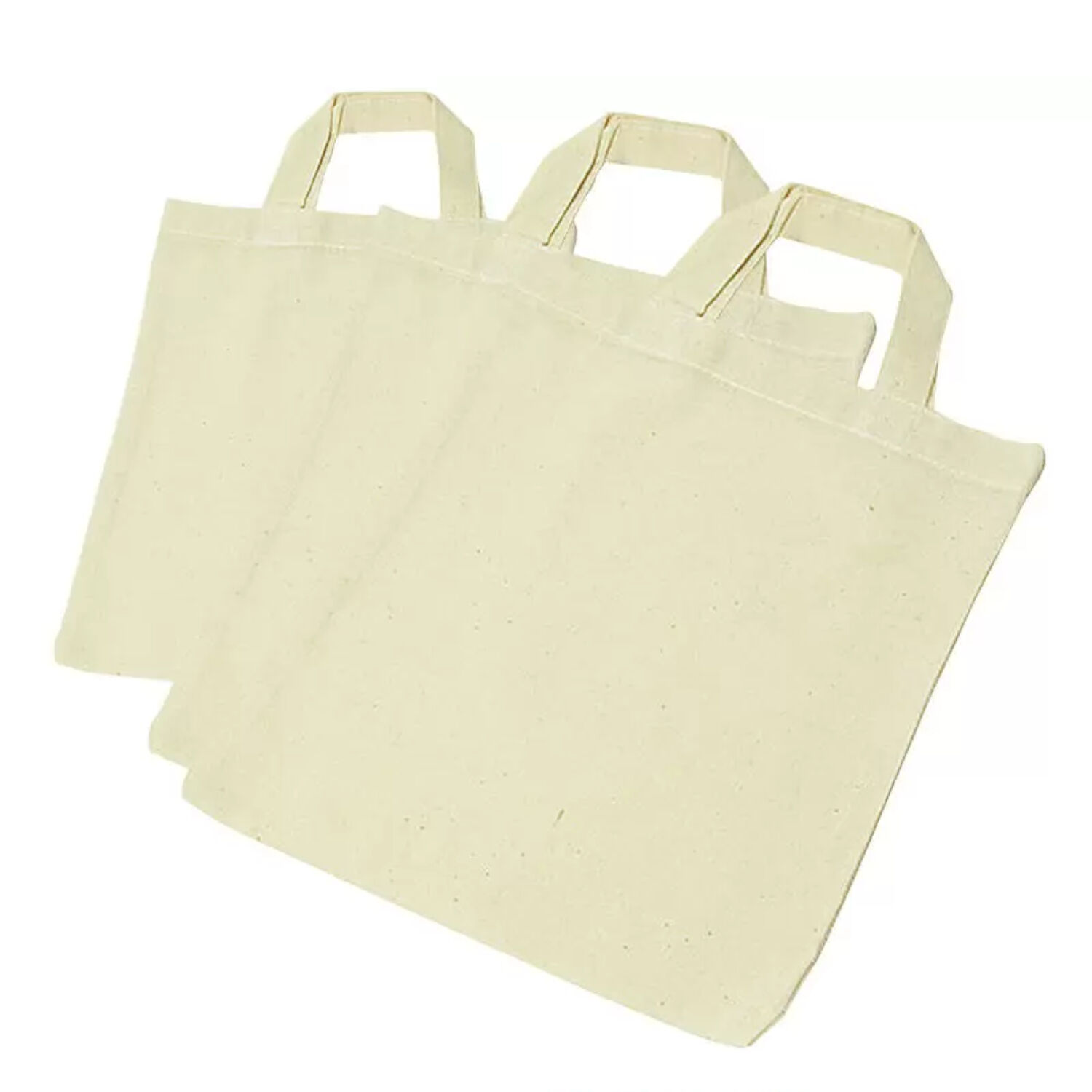 Sparpack Baumwolltasche 22x26 cm, Natur, 12 Stk.