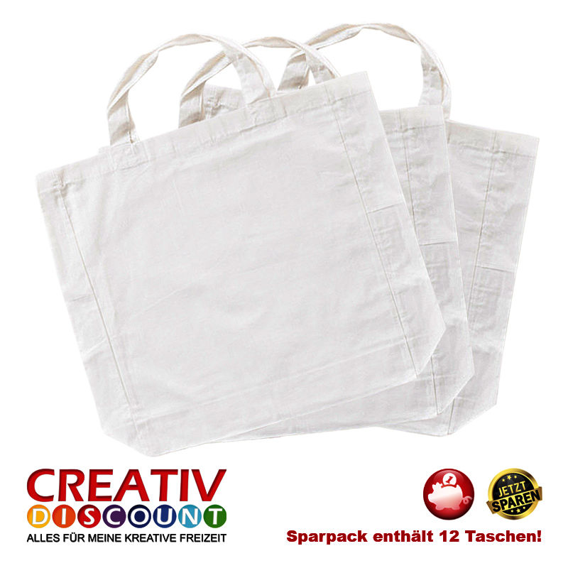 Sparpack, Tasche mit Seitenfalte, Weiß, 12 Stück